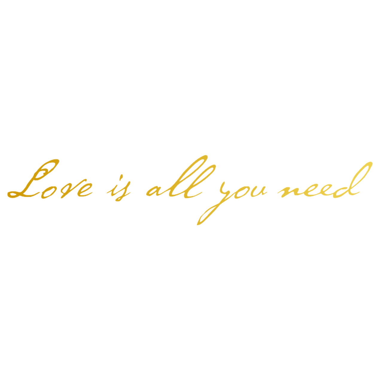 Iby アイバイ ウォールステッカー 名言 Love Is All You Need 愛さえあれば 金 光沢 ステッカー シール 名言 ウォールステッカー 壁紙シール 日本語説明書付 Iby アイバイ ウォールステッカー 通販