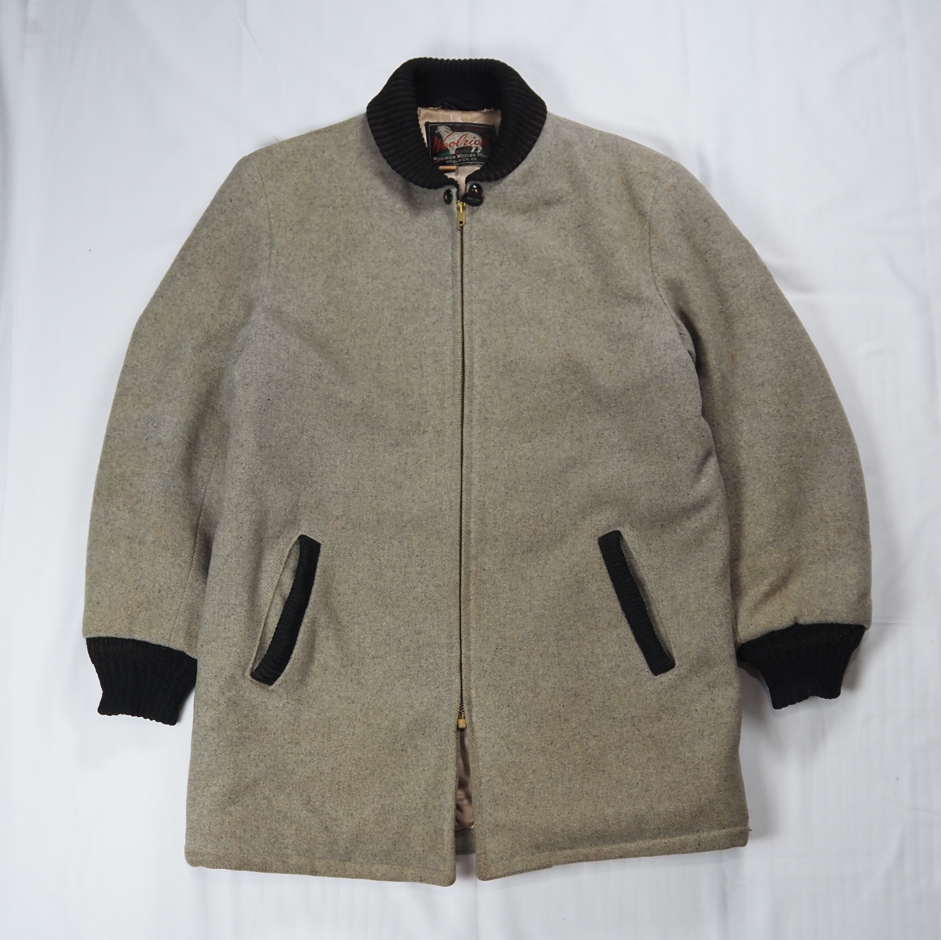 【9/23 20:00入荷】50's Woolrich ファラオジャケット グレー×ブラック