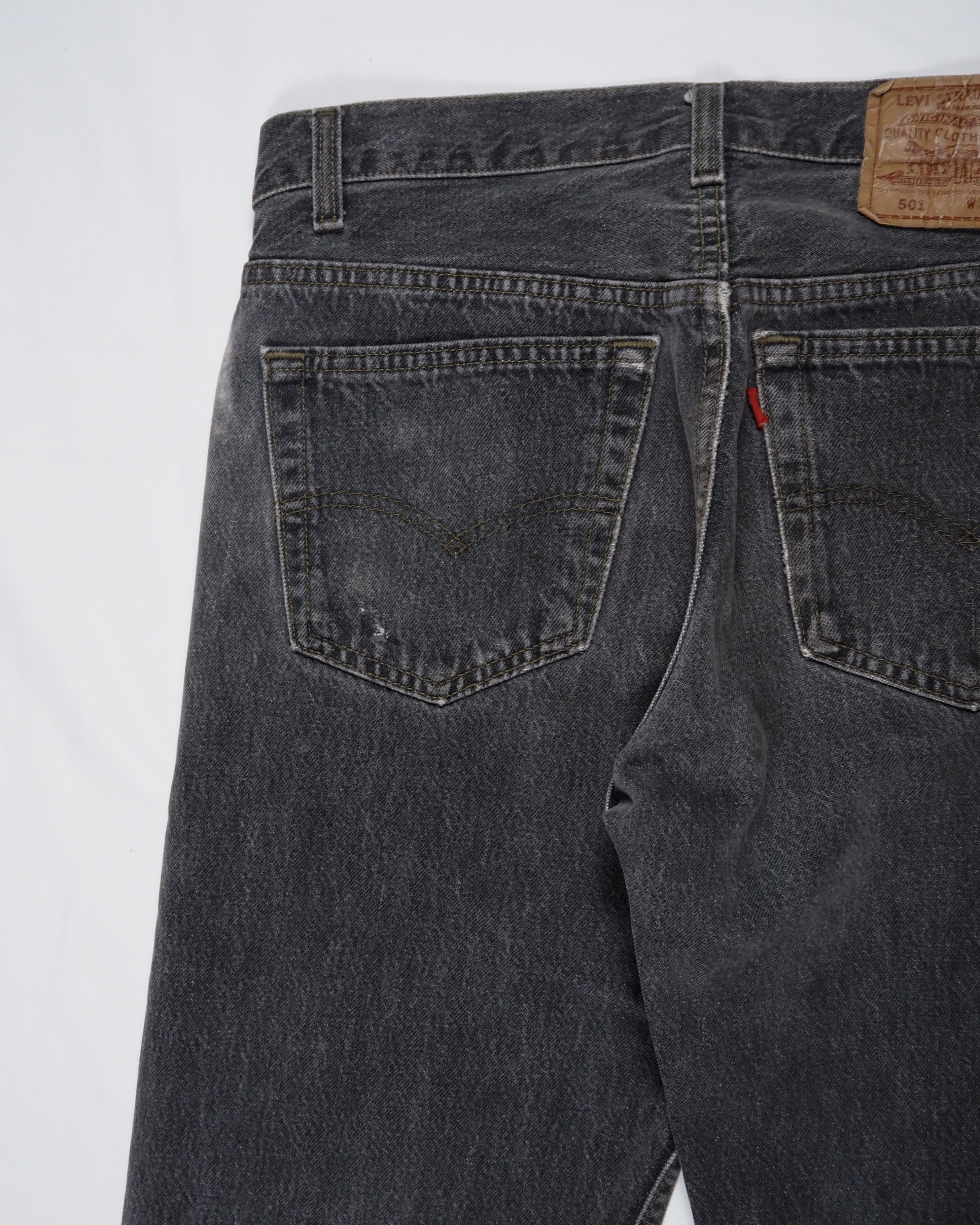 90’s Levi’s 501 先染めブラックデニム 31×30 の画像 15
