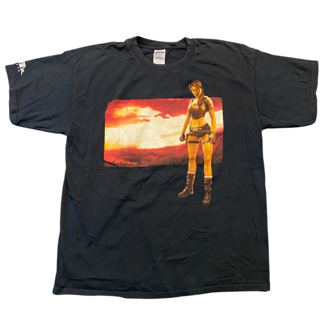 【Lara Croft：Tomb Raider】トゥームレイダー Vintage Tシャツ XL