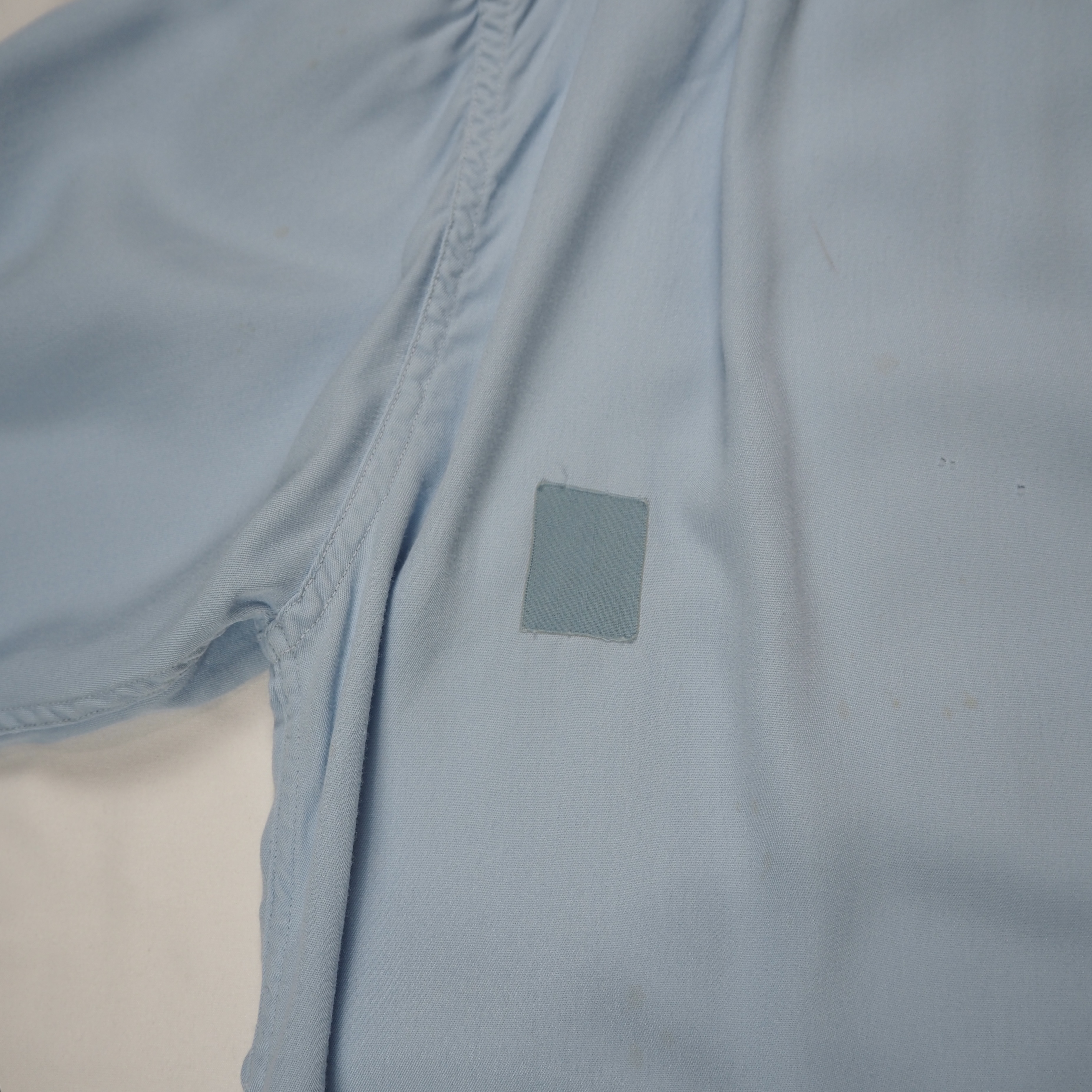 50’s-60’s Van Heusen レーヨンシャツ Lサイズ ライトブルー の画像 17