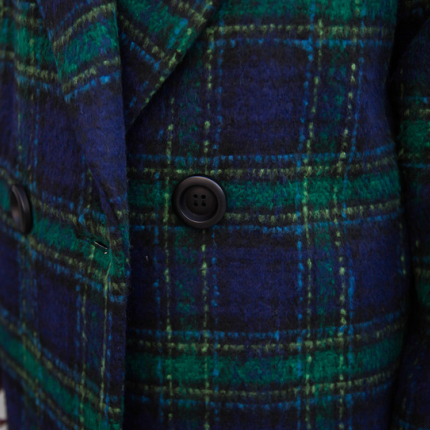 チェック柄 ロング コート タータンチェック ダブル 秋冬カラー ゆったり オーバーサイズ メンズライク 18aw0093 Ayumina チェック柄 ロング コート タータンチェック ダブル 秋冬カラー ゆったり オーバーサイズ メンズライク 18aw0093 Ayumina