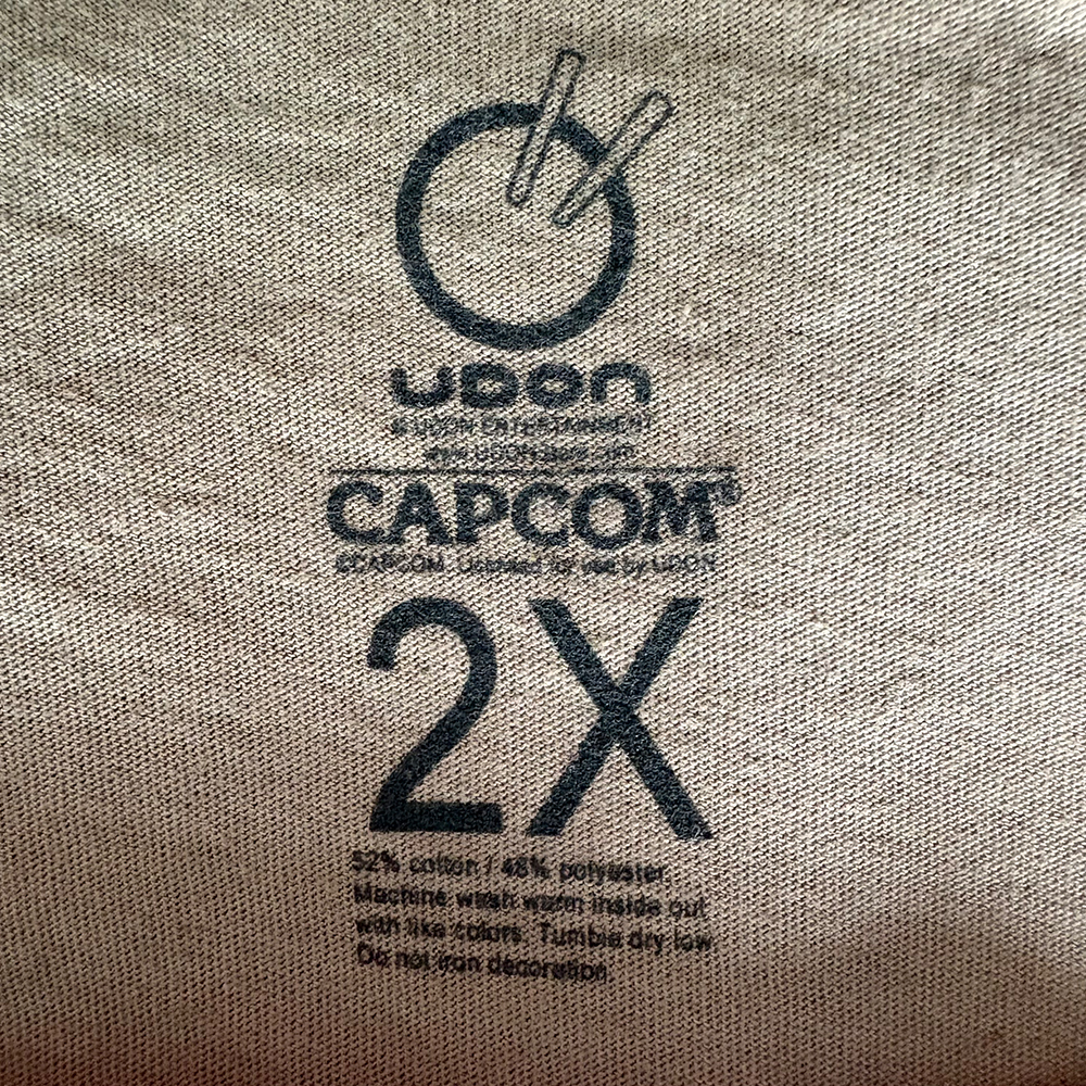 CAPCOM Street Fighter 春麗 サンディエゴ・コミコン（SDCC）2022年限定UDON × CAPCOM 公式ライセンス【古着/Tシャツ/格闘ゲーム/希少品】