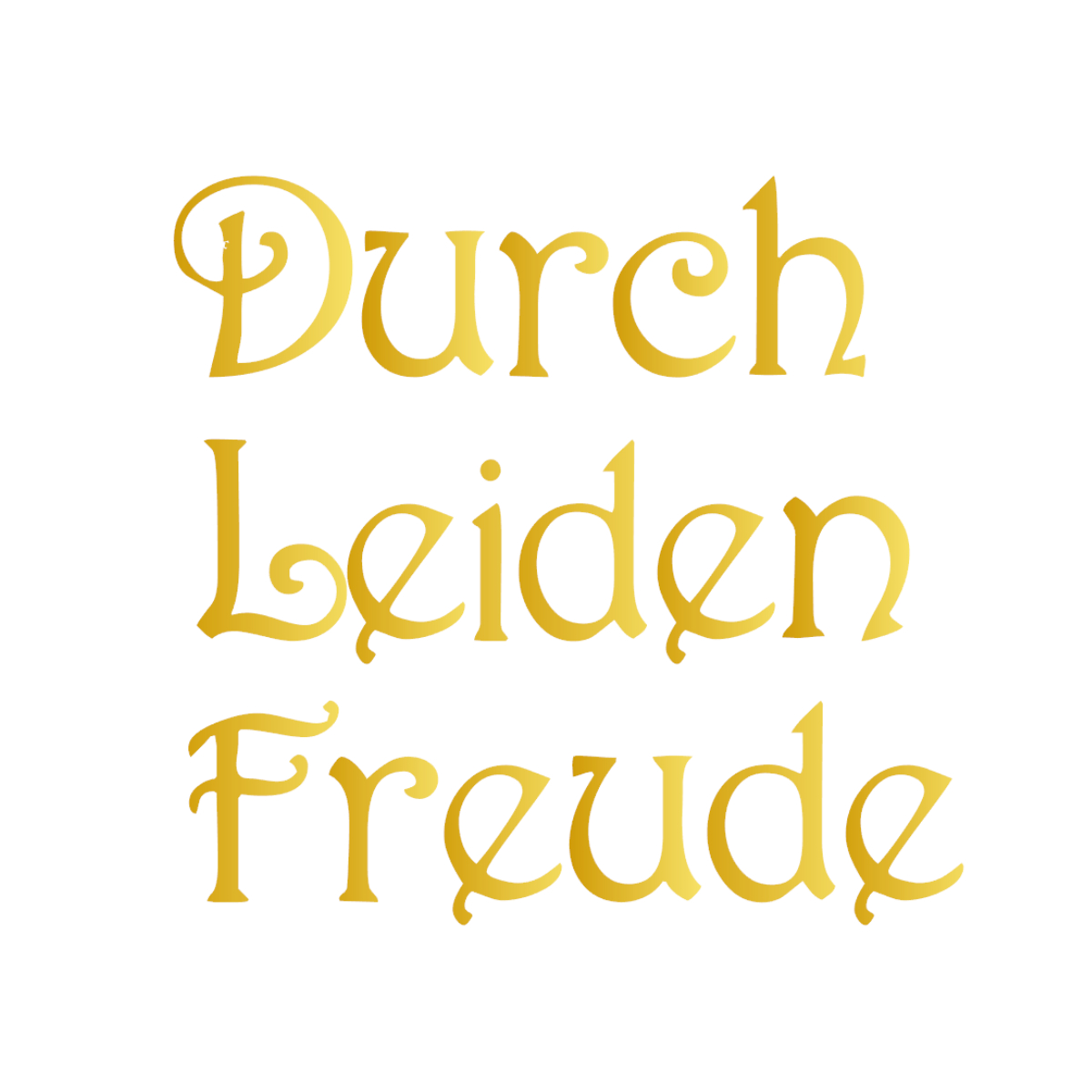 ウォールステッカー 名言 金 光沢 ベートーベン ドイツ語 Durch Leiden Freude Iby アイバイ ウォールステッカー 通販