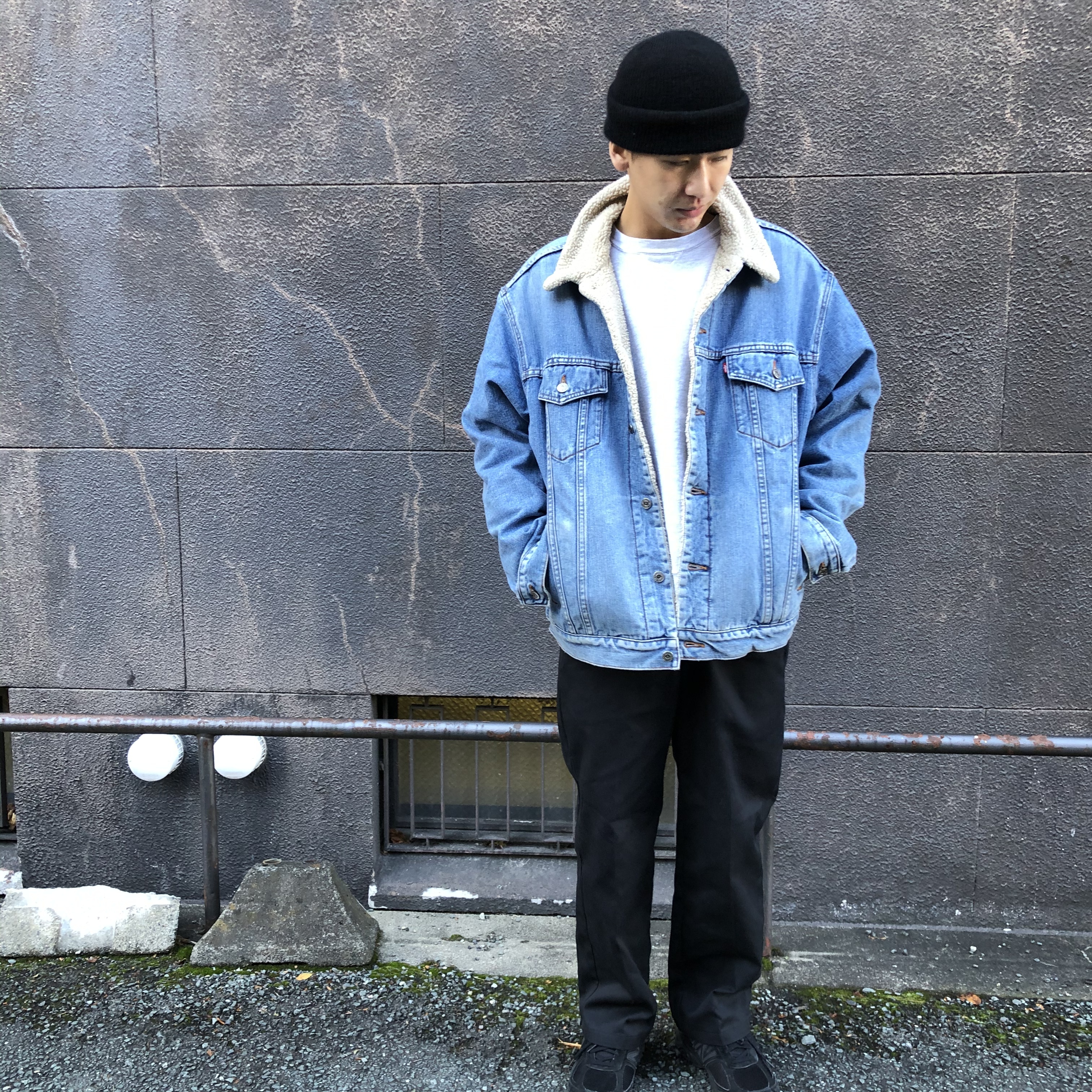 levis sherpa jacket blue