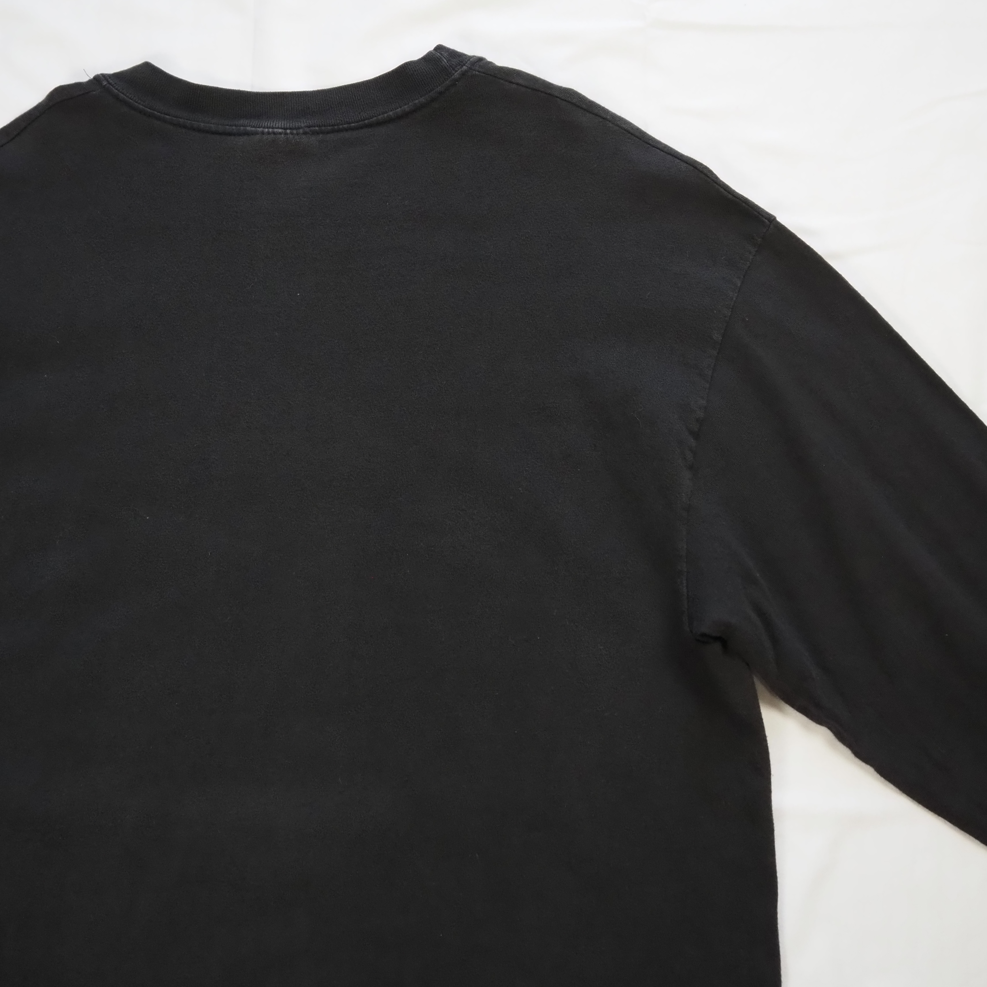 90’s-00’s Hanes スカル 発泡プリント ロンT Lサイズ の画像 14