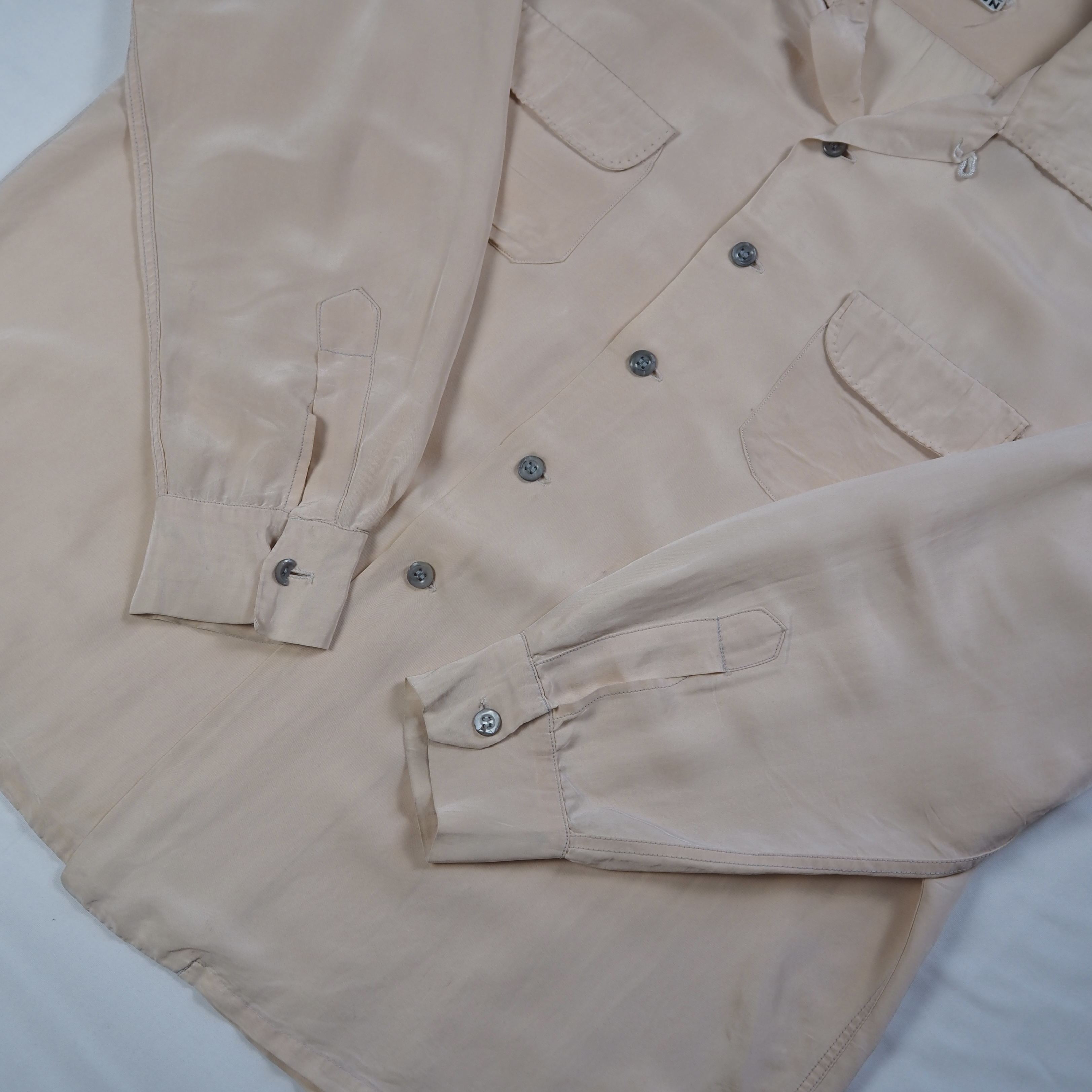 【ビッグサイズ】50’s Penny’s ナイロンシャツ ピンク XL の画像 6