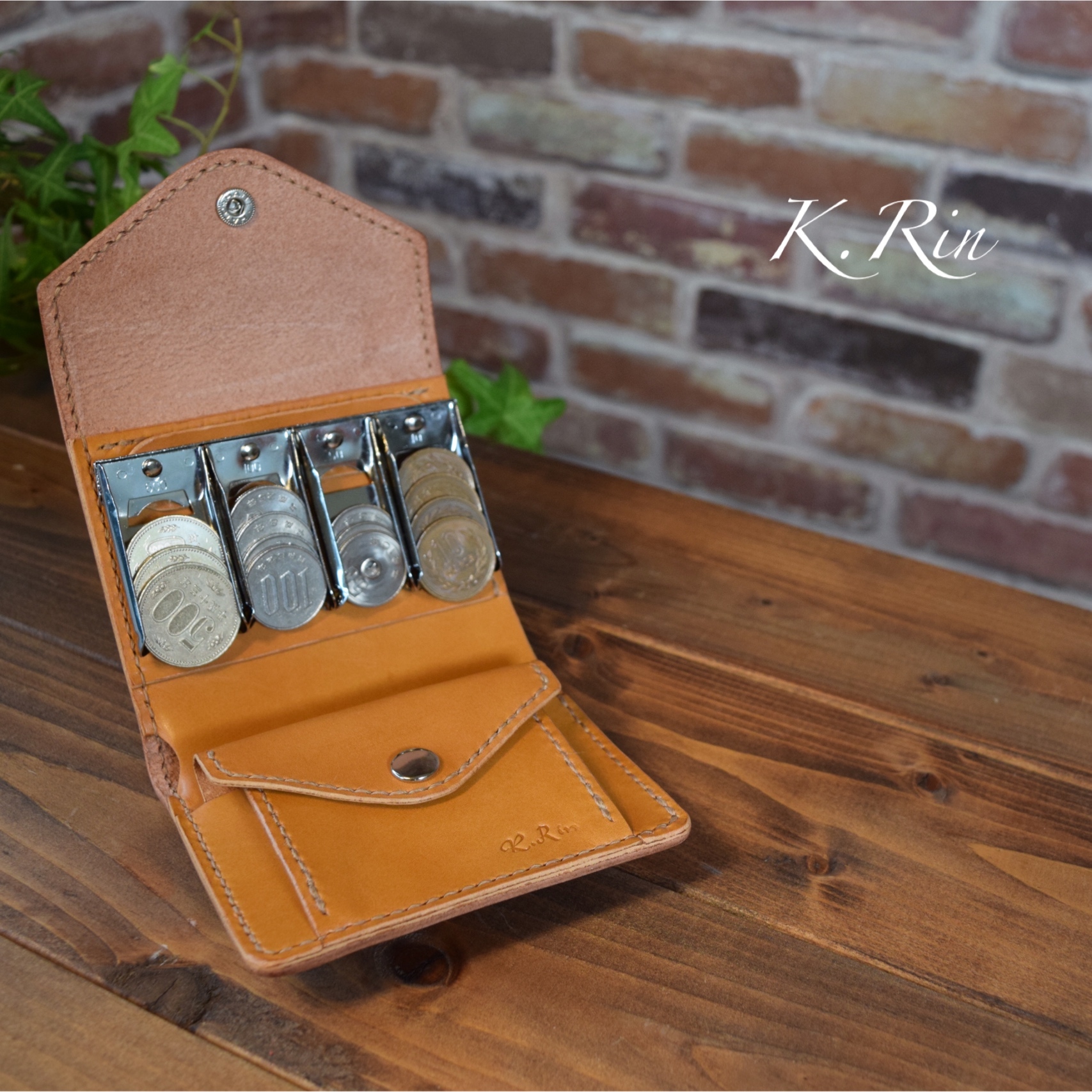 受注制作 コインキャッチャーのお財布 Ka003b2 10 皮革工房凜 受注制作 コインキャッチャーのお財布 Ka003b2 10 皮革工房凜