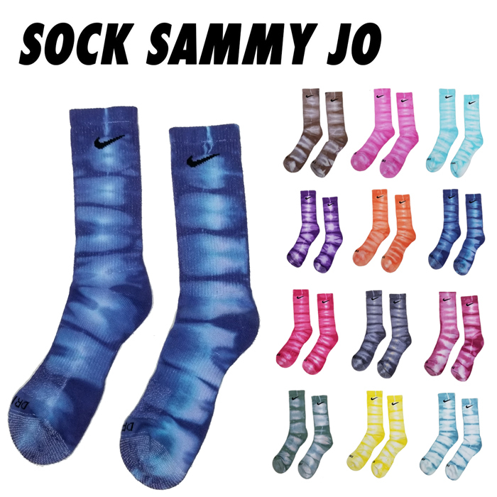 Sock Sammy Jo メンズ 靴下 ソックス Aquatic Crew Socks アトモスフェリッククルーソックス タイダイnike ナイキ B A L F