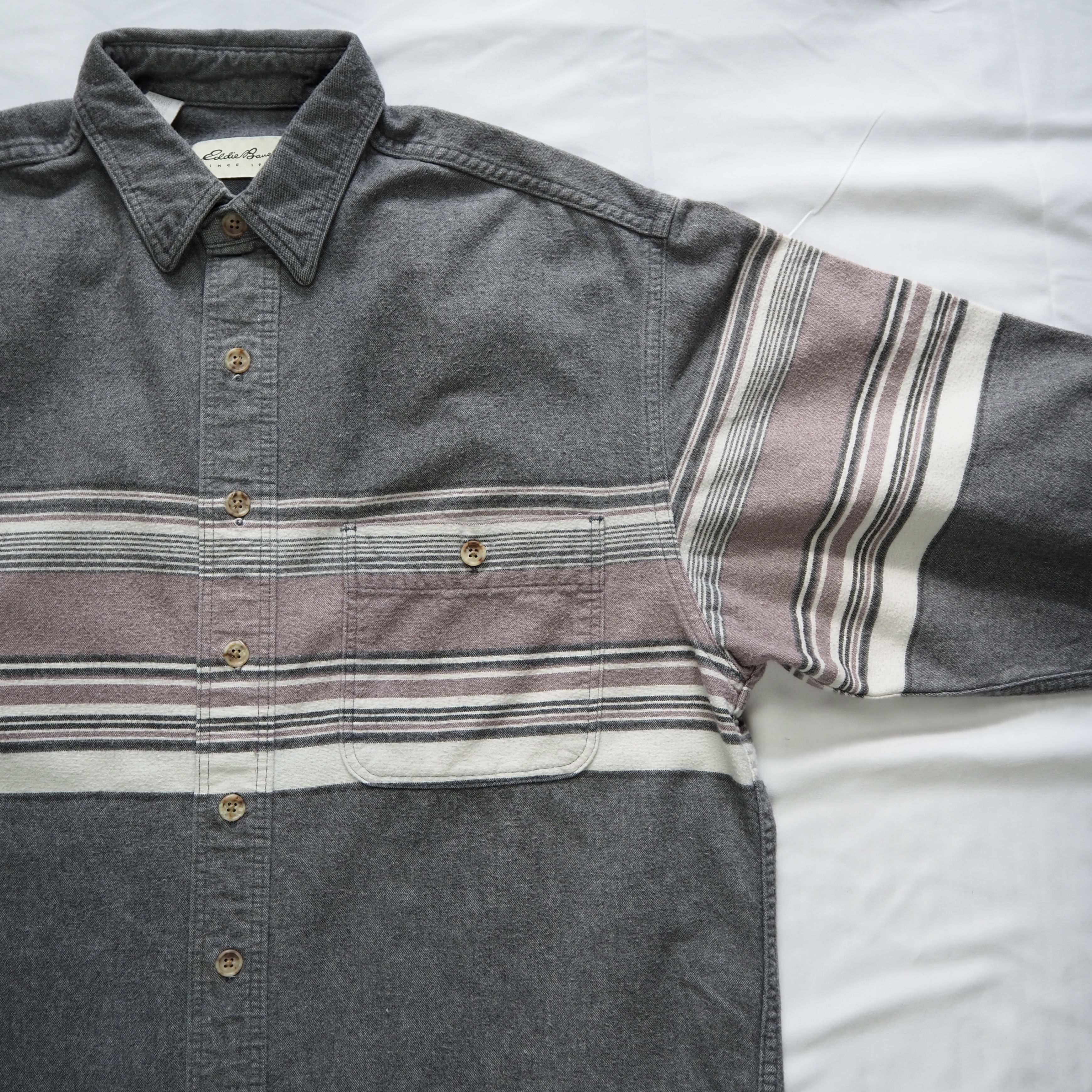 90’s Eddie Bauer コットンフランネルシャツ Lサイズ の画像 4
