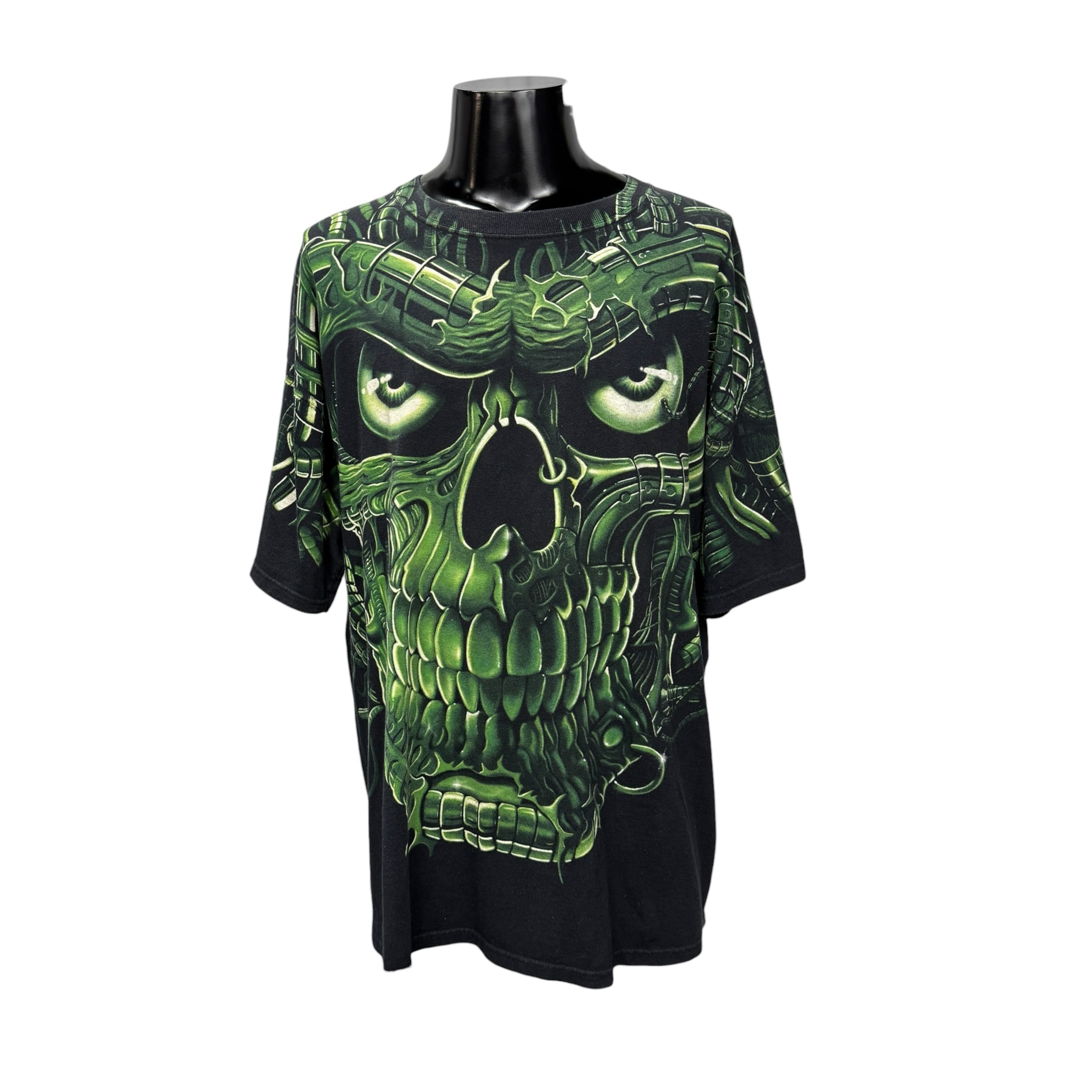 【LIQUID BLUE】リキッドブルー “GREEN SKULL” 90’s Vintage Tシャツ