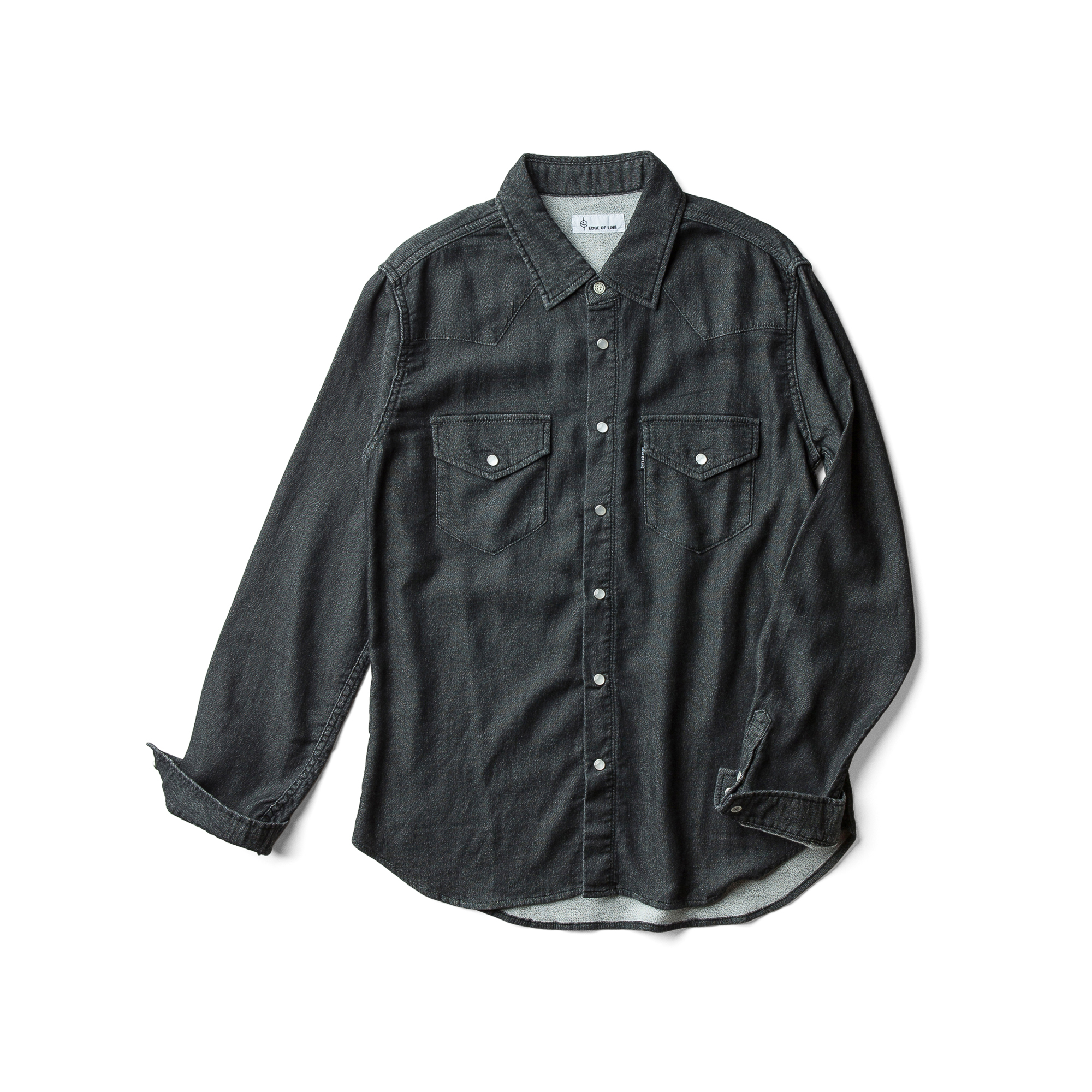 ウエスタンデニムシャツ ブラック Edge Of Line Online Store ウエスタンデニムシャツ ブラック Edge Of Line Online Store