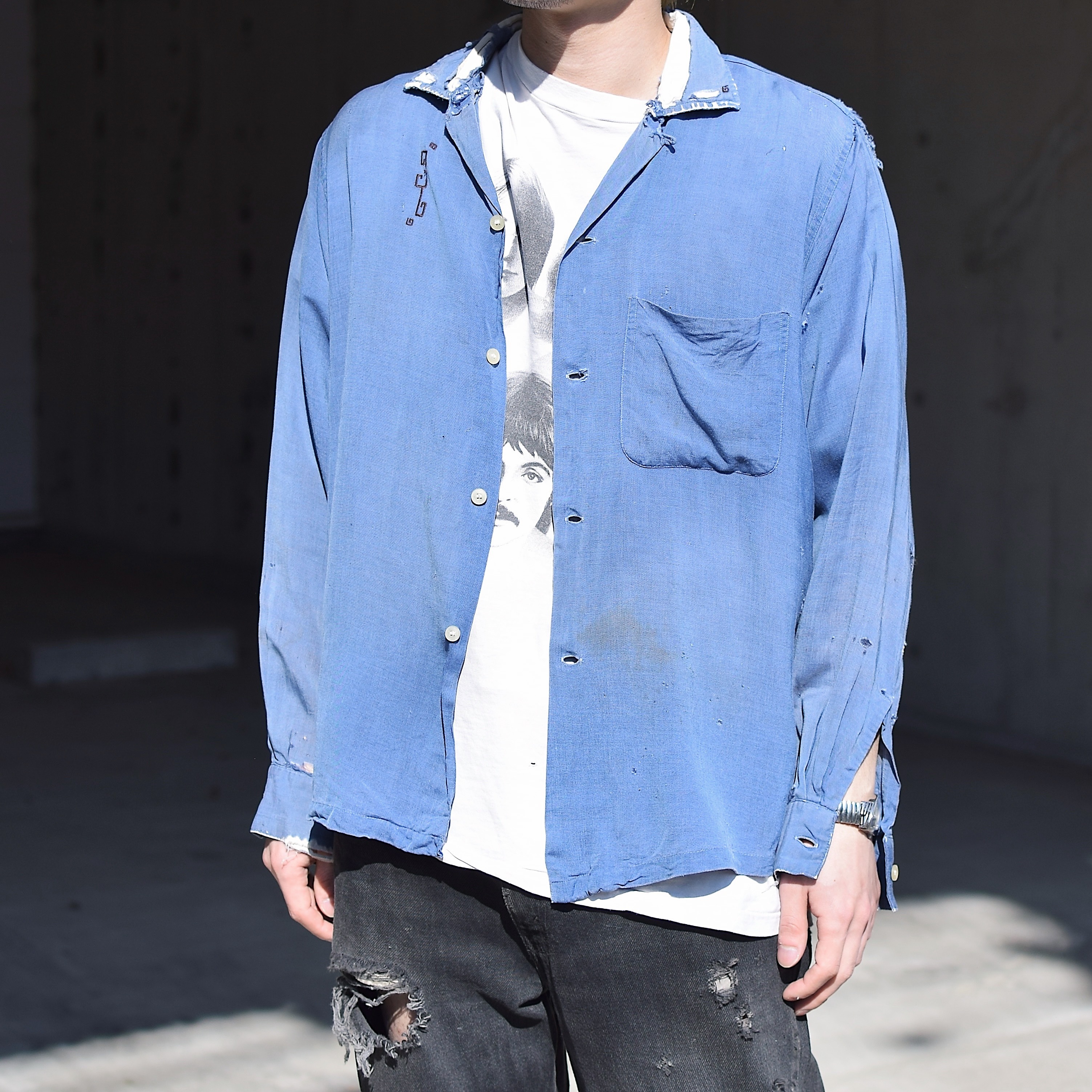 Vintage 50〜60's【ARROW】Grunge Rayon Shirt の画像 3