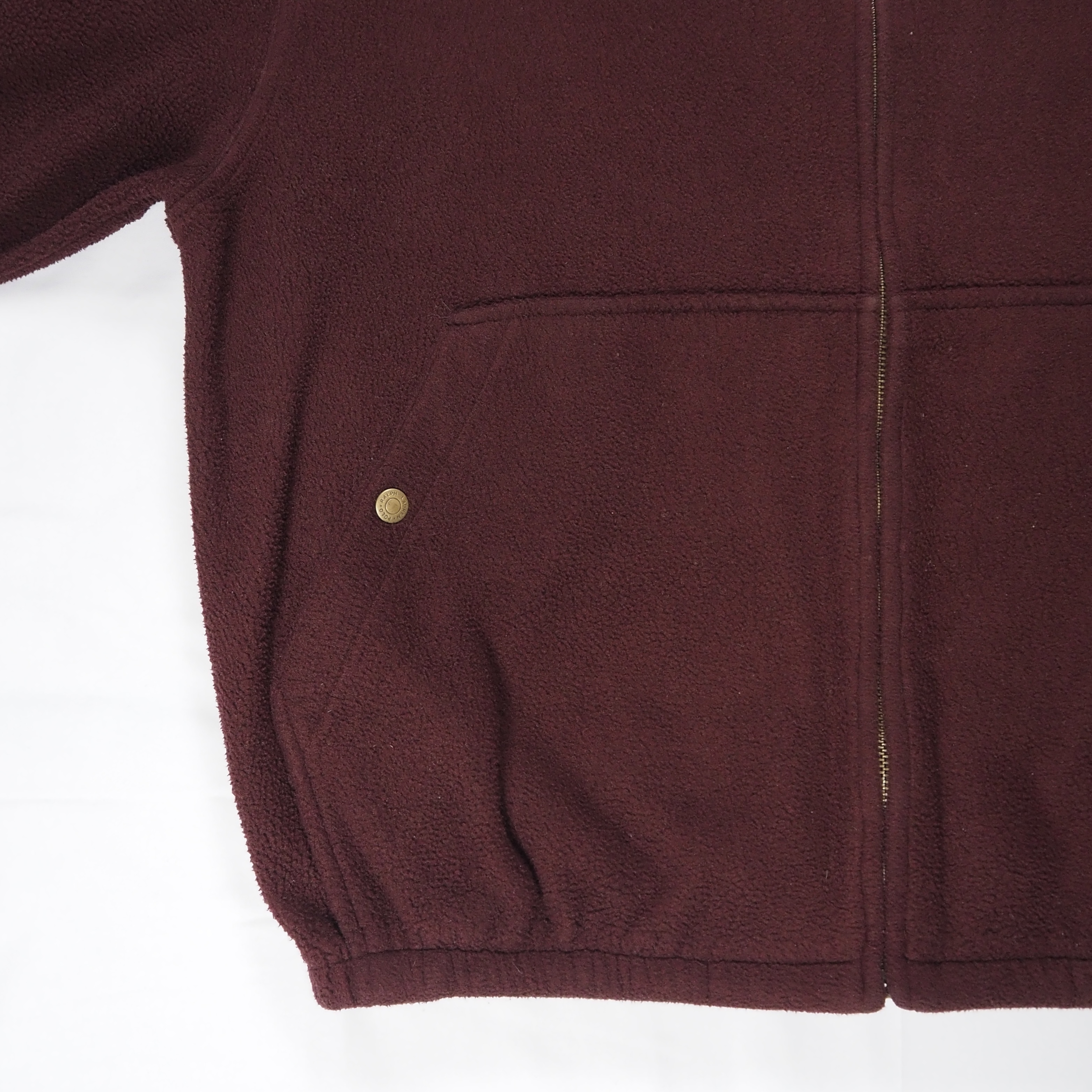 90’s Ralph Lauren フリーススイングトップ ワインレッド の画像 8