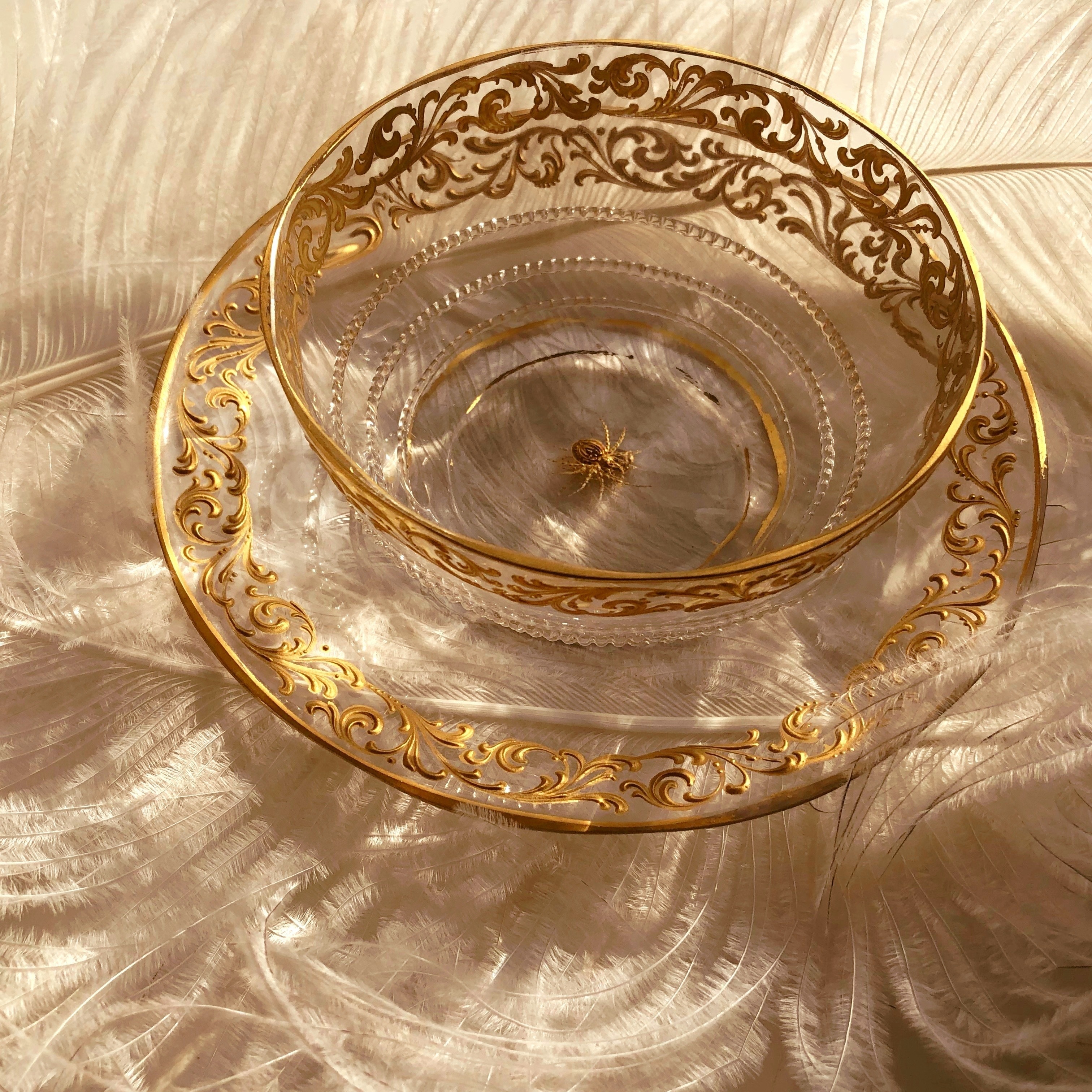 蜘蛛のフィンガーボウル メルキュール骨董店