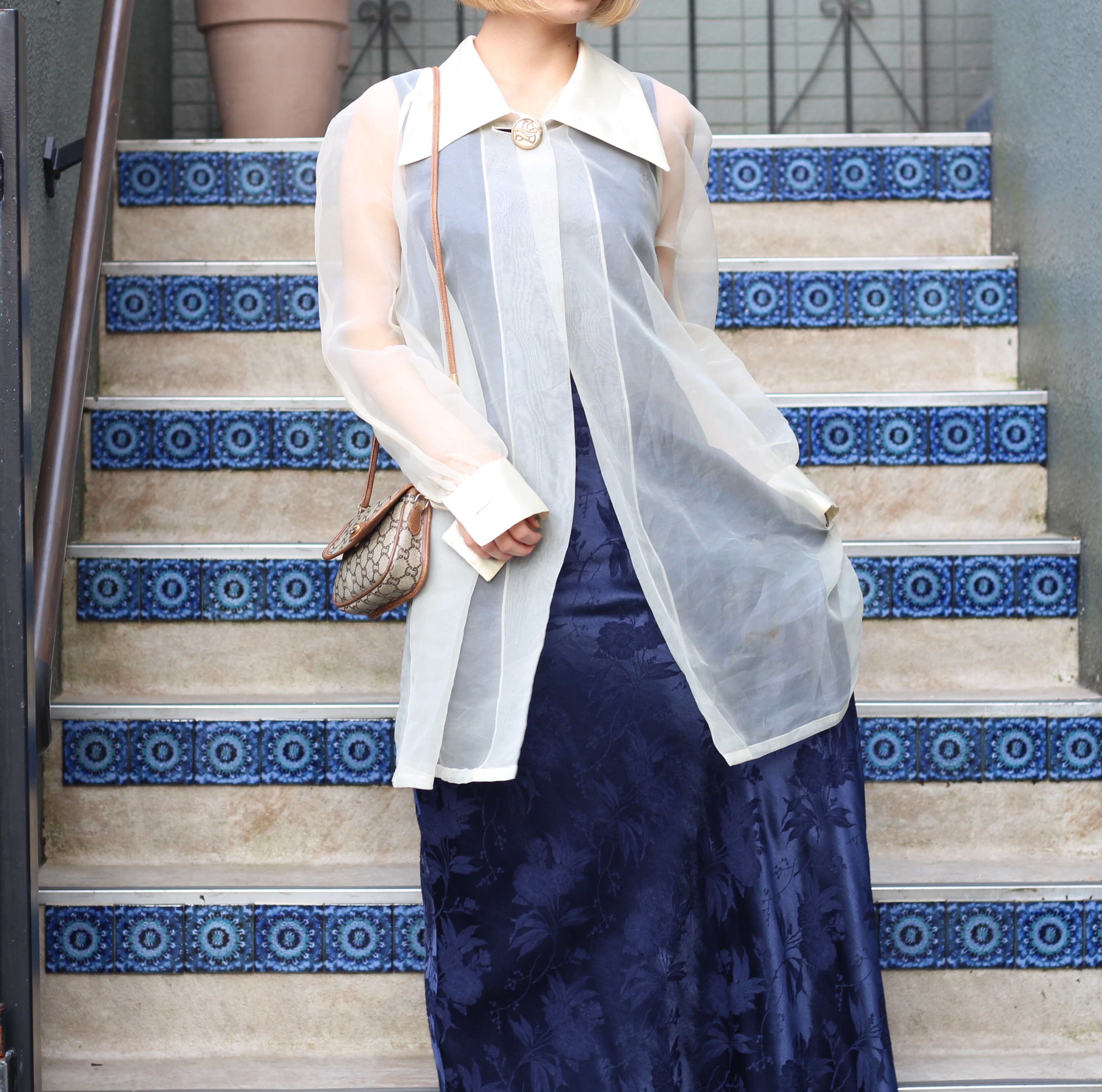 Usa Vintage No Sleeve One Piece アメリカ古着ノースリーブワンピース Titti Clothing