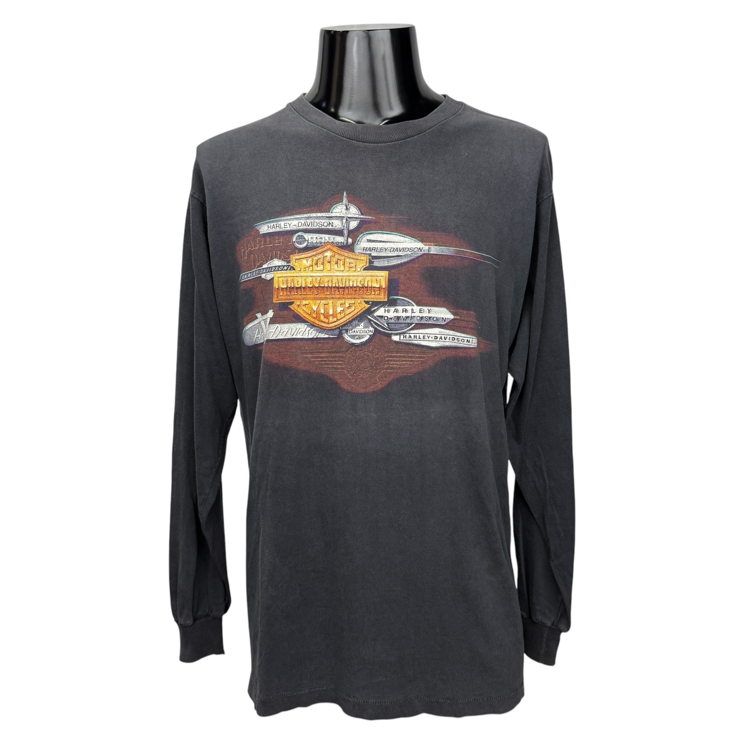 【HARLEY DAVIDSON】ハーレーダビットソン “HAL’S HARLEY-DAVIDSON” 90’s Vintage ロングスリーブ Tシャツ