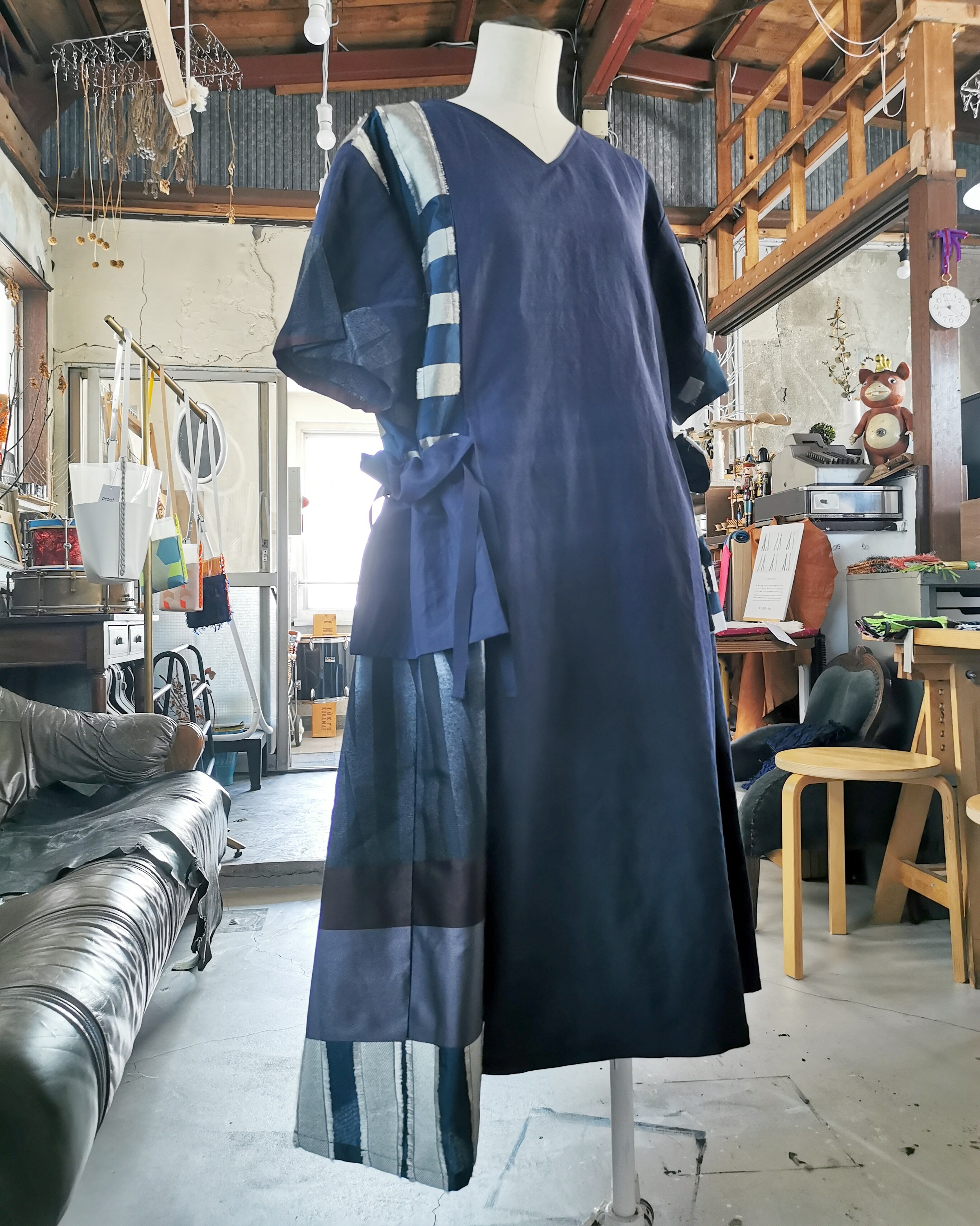 To Te 巾着ポケットワンピース アシンメトリーa Newold Stock By Otogi Designs ニューオールドストック To Te 巾着ポケットワンピース アシンメトリーa Newold Stock By Otogi Designs ニューオールドストック