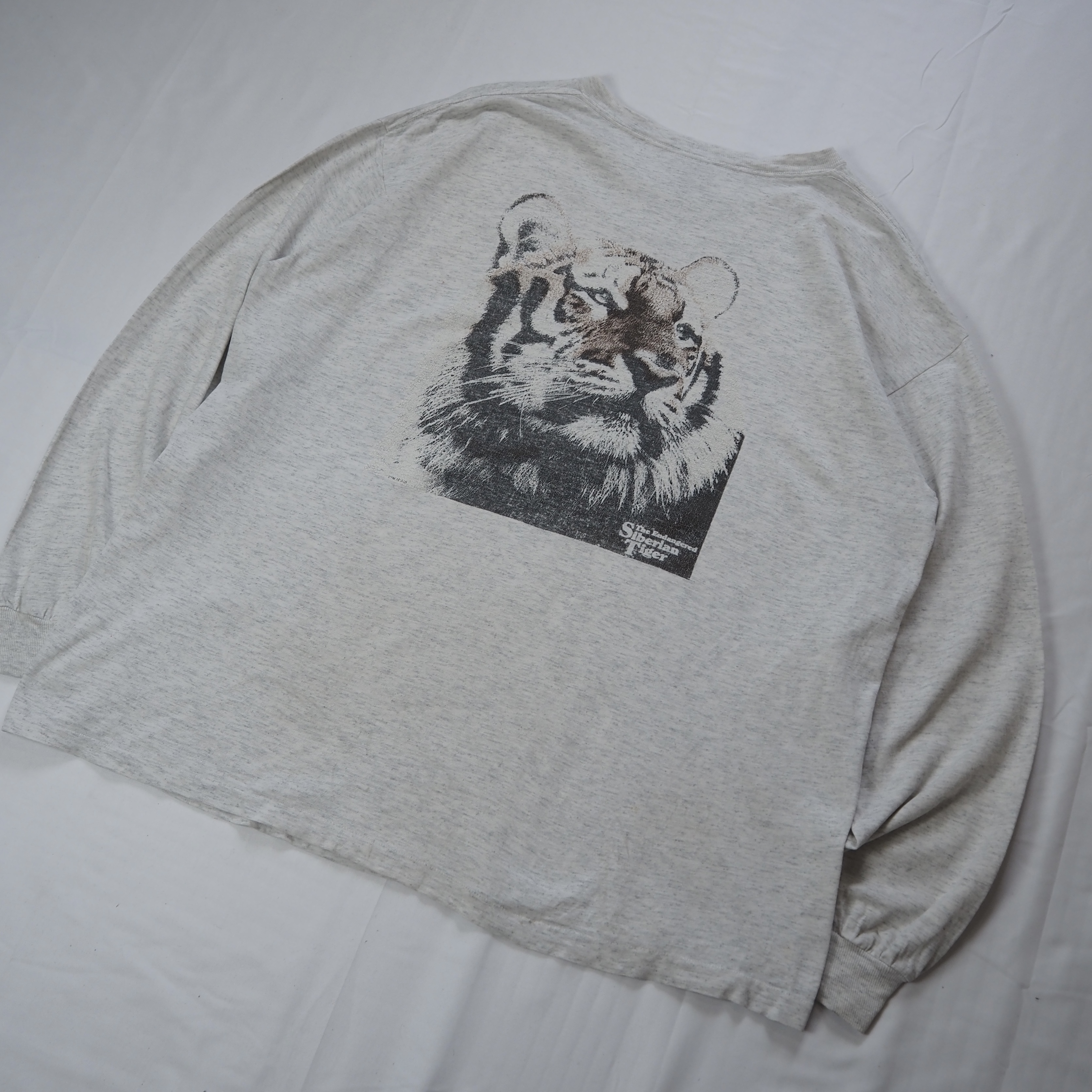 90’s Oneita ロンT 虎 XL の画像 3