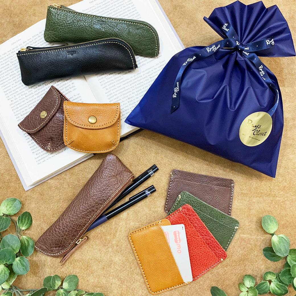 父の日期間限定 6 まで 選べる 日本牛革 カラフル小物２点セット 父の日 ギフト 本革 カラフル 革小物 コインケース ペンケース カード ケース Madeinjapan Rayzcloset Online Shop