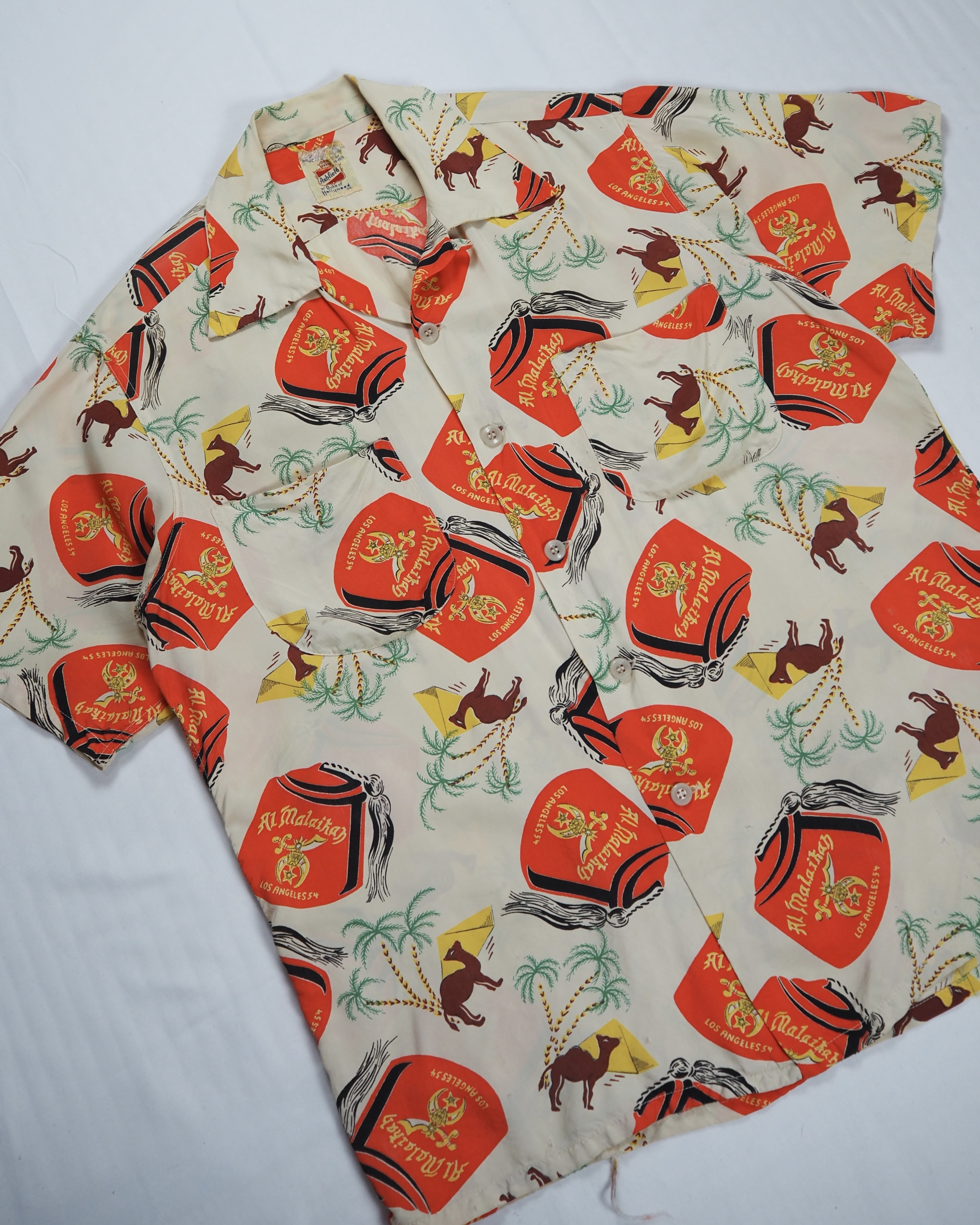 【5/6(水) 20:00入荷】50’s Duke of Hollywood ハワイアンシャツ の画像 4