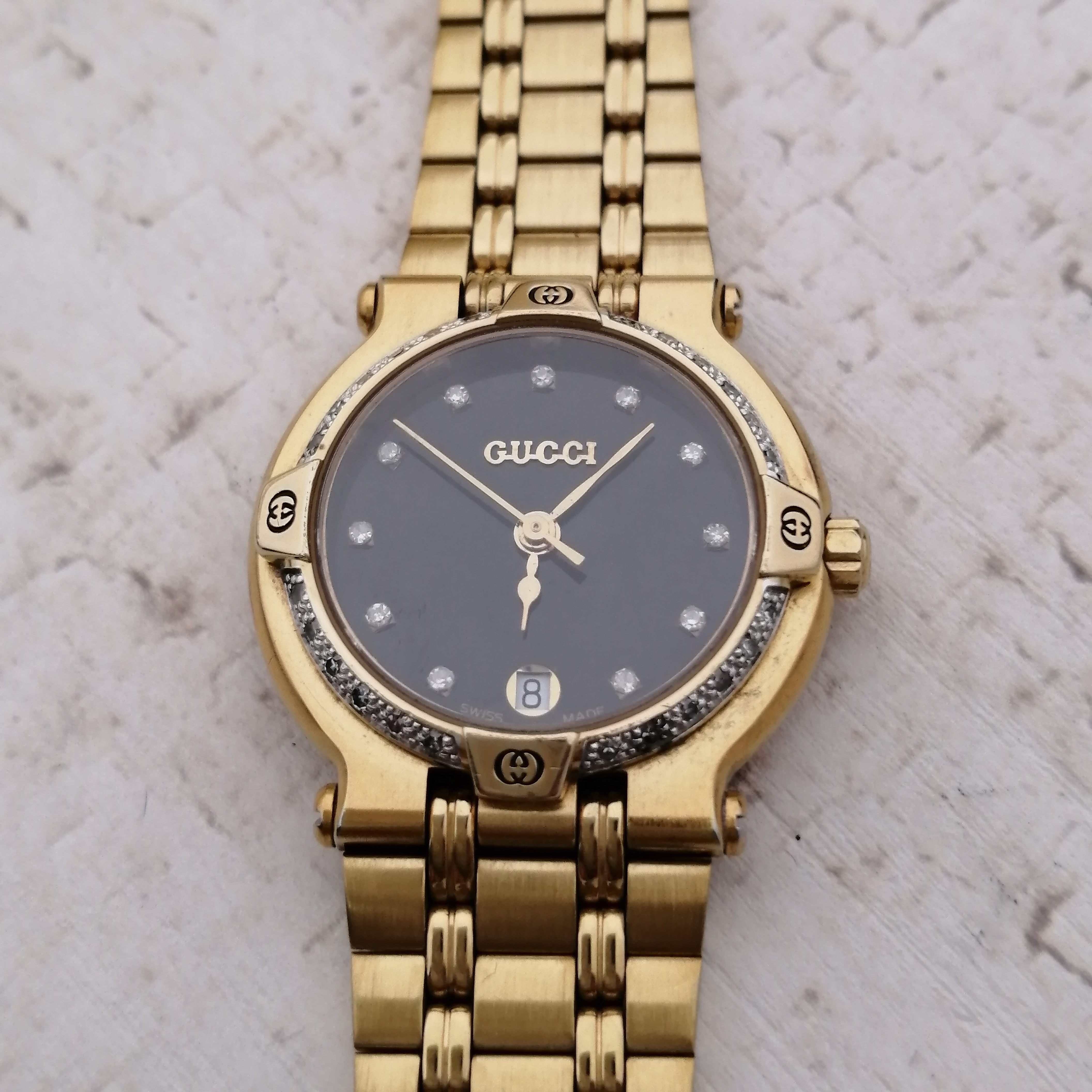 GUCCI グッチ ダイヤ付き 動作保証付 ヴィンテージ レディース 腕時計 | Masaco Vintage （マサコ ヴィンテージ ）腕