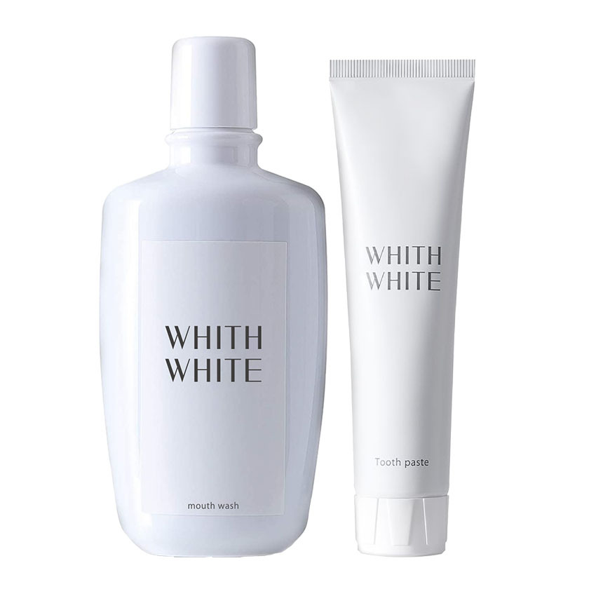 Whith White ホワイトニング 歯磨き粉 マウスウォッシュ セット 1g 300ml Whith White