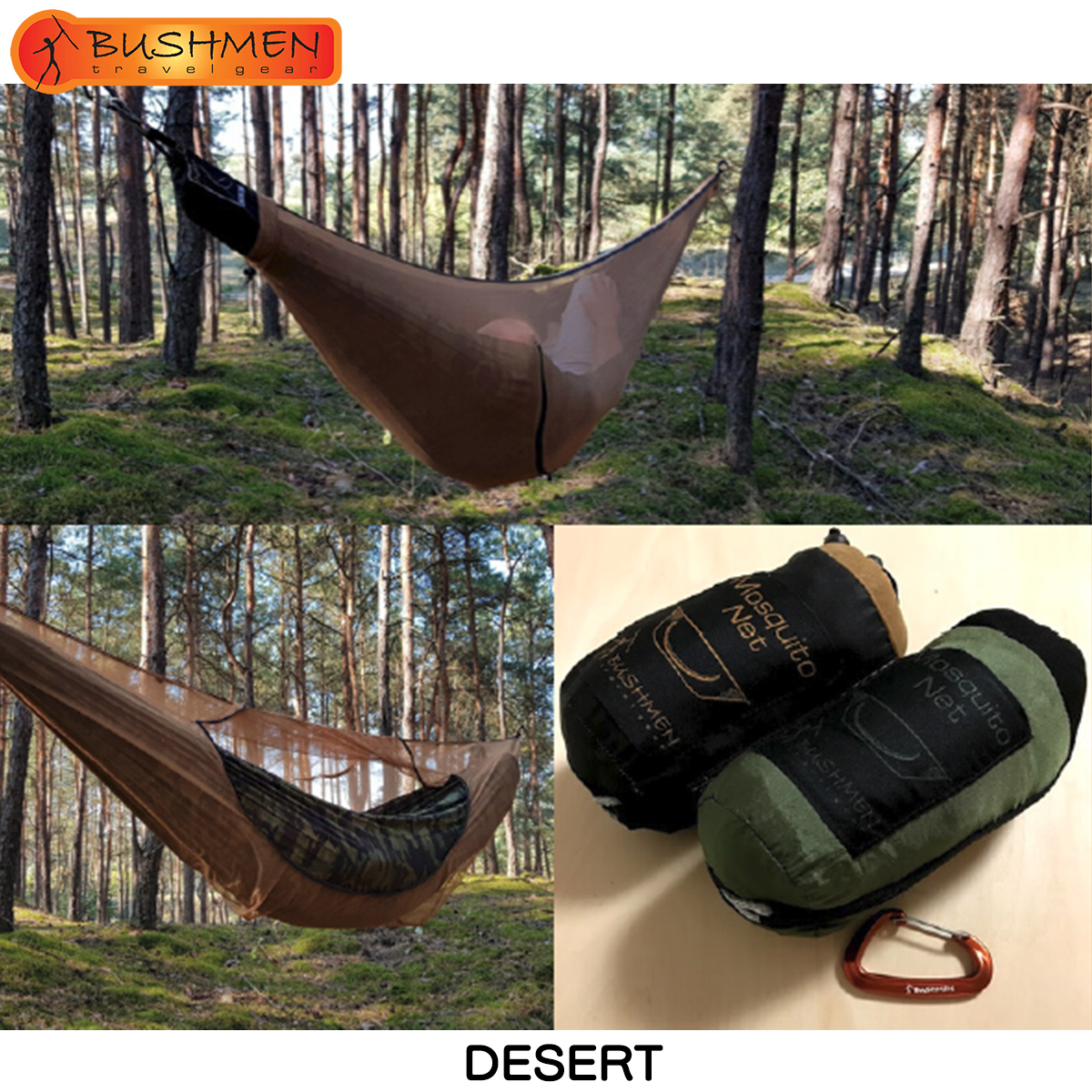 Bushmen ブッシュメン Hammock Mosquito Net ハンモック用 蚊帳 虫除け ネット ハンモック別売 モスキート ネット 軽量 自然派 キャンプ アウトドア Greenfield Od グリーンフィールド アウトドア