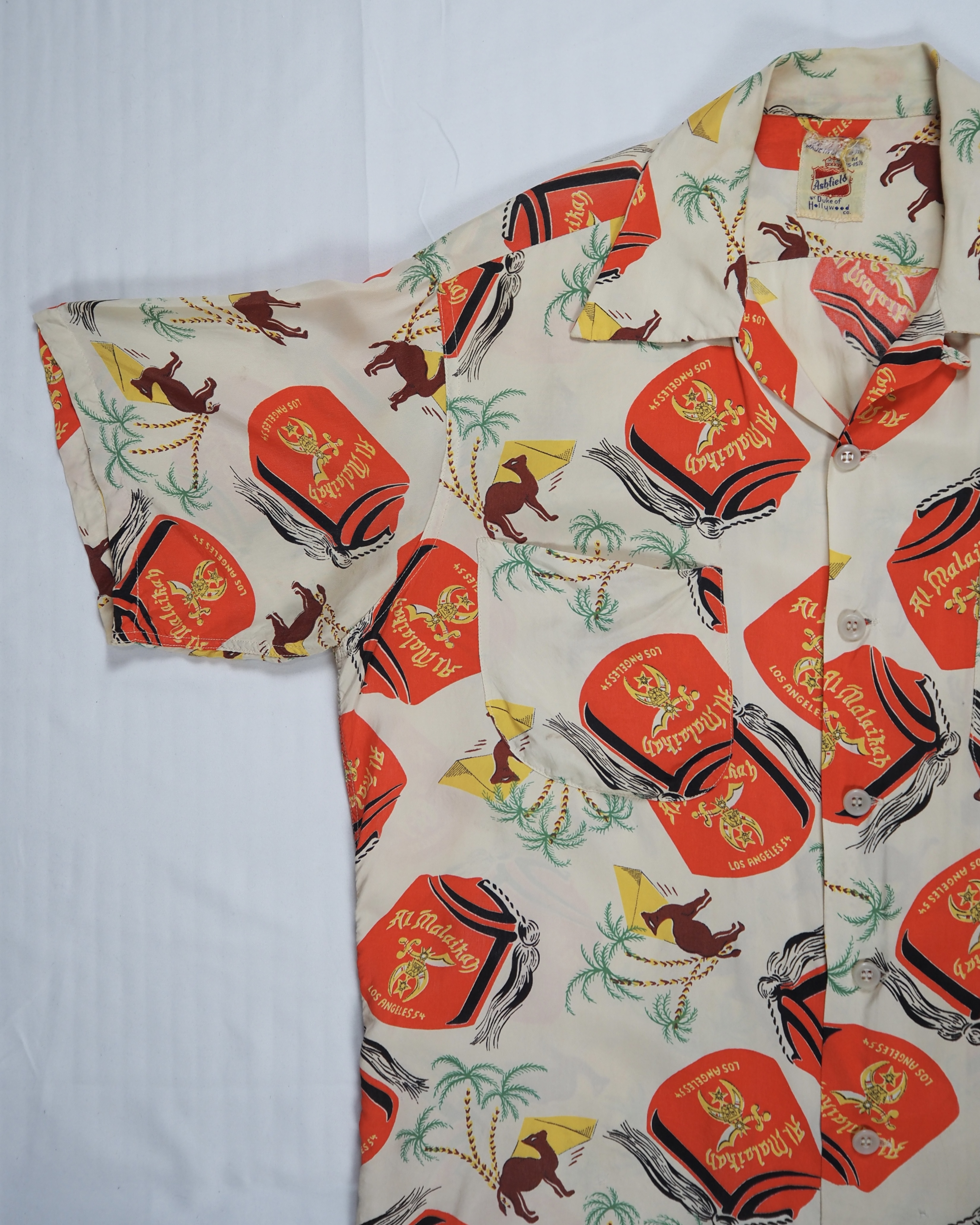 【5/6(水) 20:00入荷】50’s Duke of Hollywood ハワイアンシャツ の画像 7