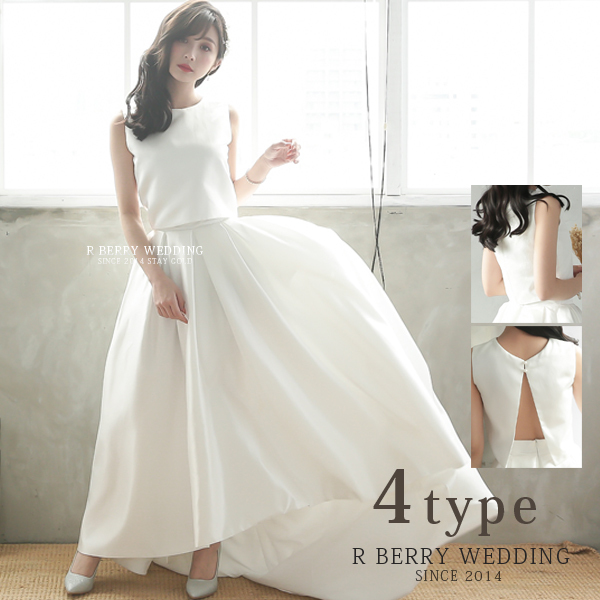 選べる４タイプ セパレートドレス 結婚式 2次会 花嫁ドレス 結婚式 セパレート ドレス ウェディングドレス アールベリー オリジナル Dress Shop Rberry