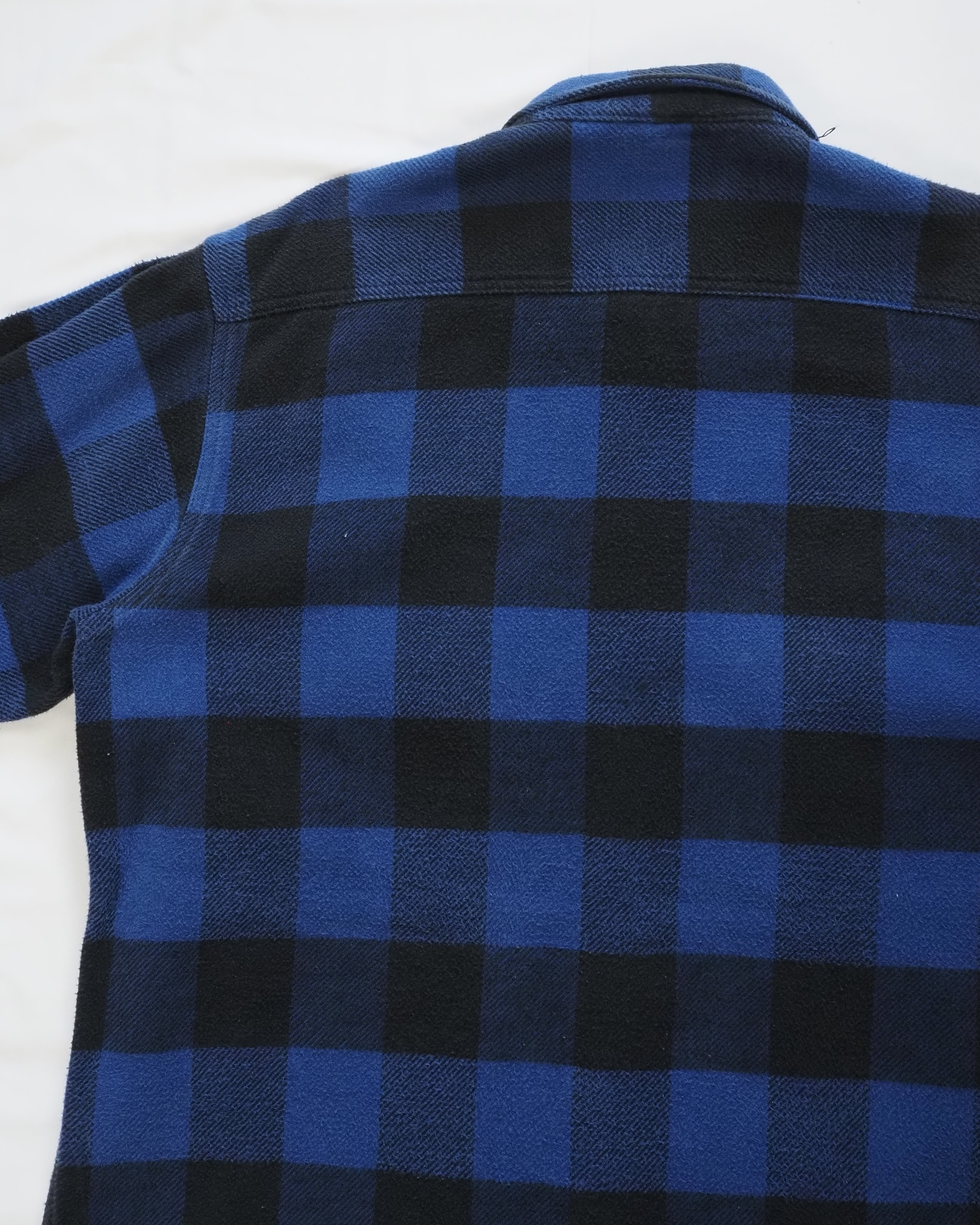 【VCM入荷】90’s Fivebrother ヘヴィネル ブルー×ブラック ブロックチェック の画像 12