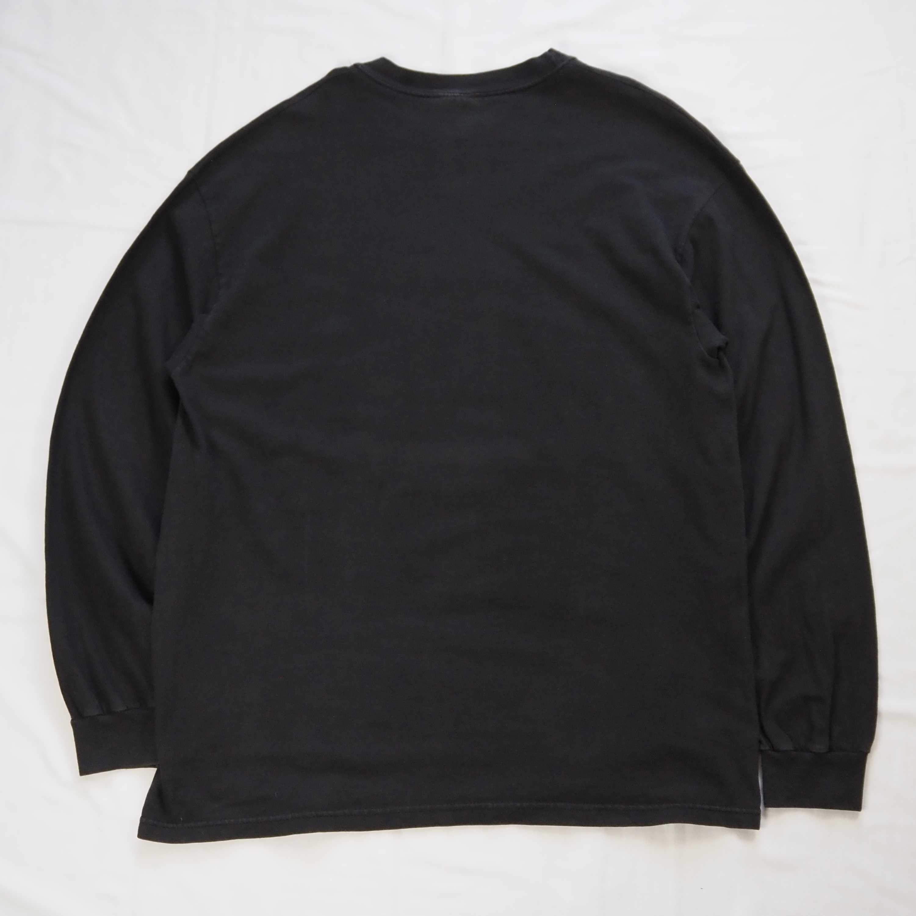 90’s-00’s Hanes スカル 発泡プリント ロンT Lサイズ の画像 12