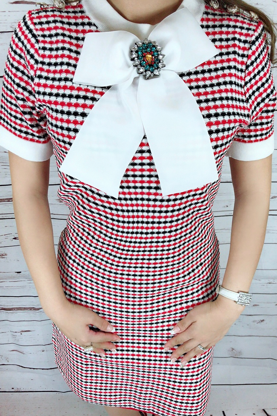 ビッグリボンビジューワンピース Brillio