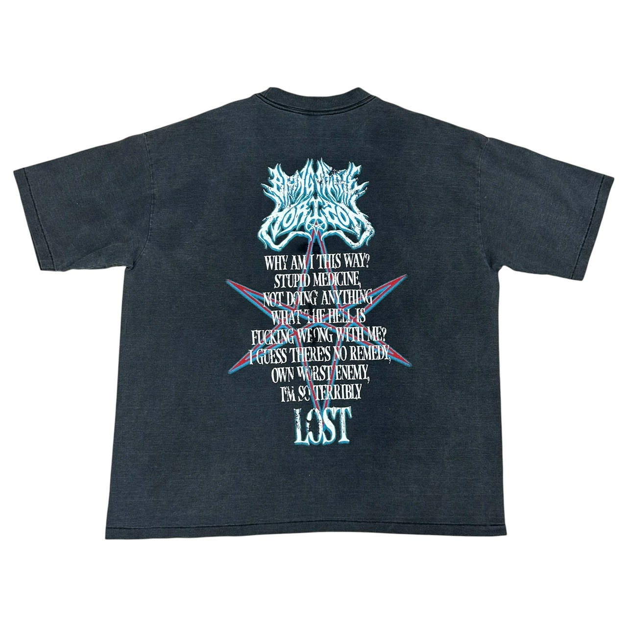 BRING ME THE HORIZON BMTH ブリング・ミー・ザ・ホライズン グラフィックプリント バンドT BOOT LEG ブラック 古着 ロックT XXL の画像 2