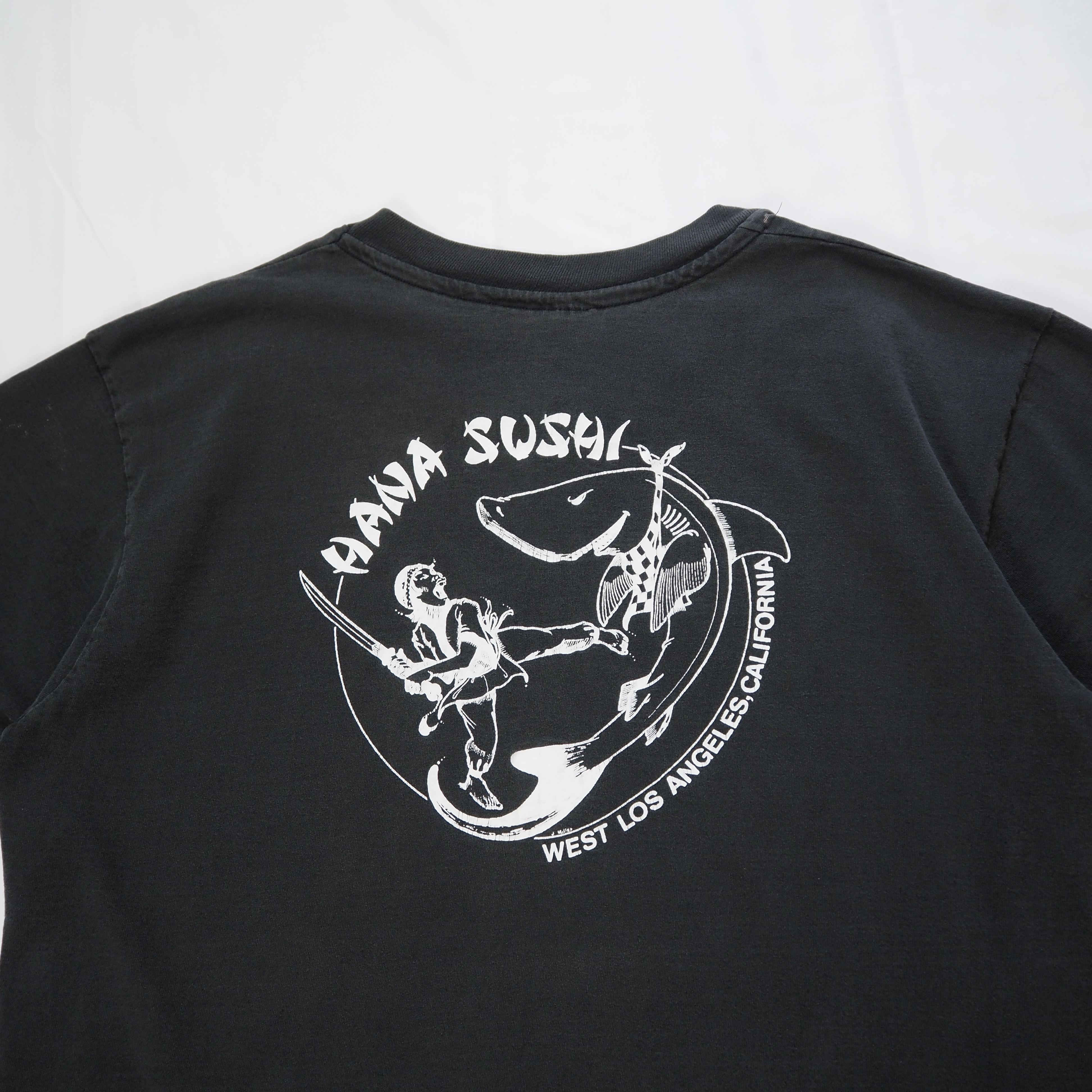 90’s Anvil Tシャツ 寿司 ブラックフェード の画像 4