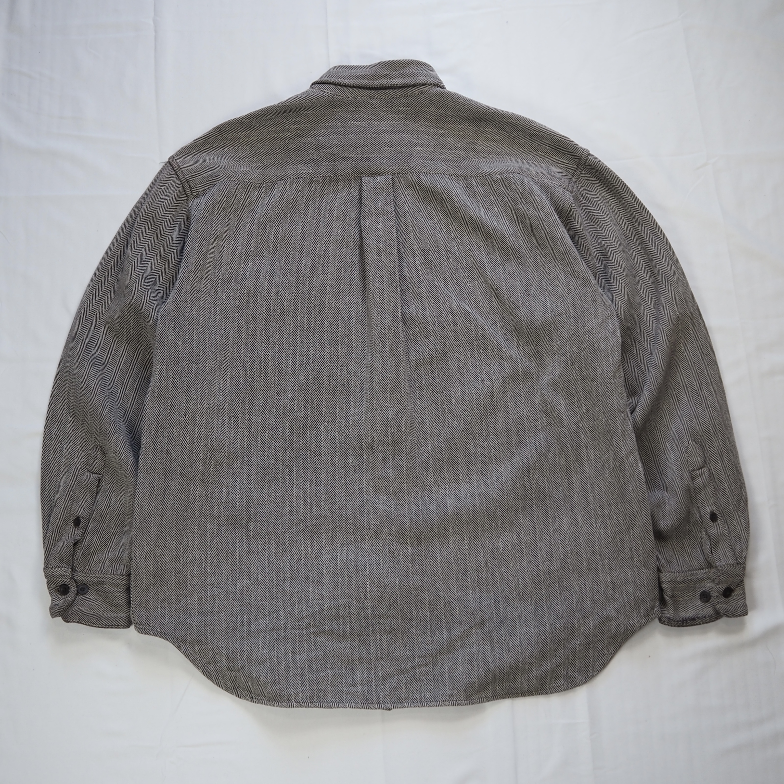 Banana Republic ヘヴィネル グレー Mサイズ の画像 10