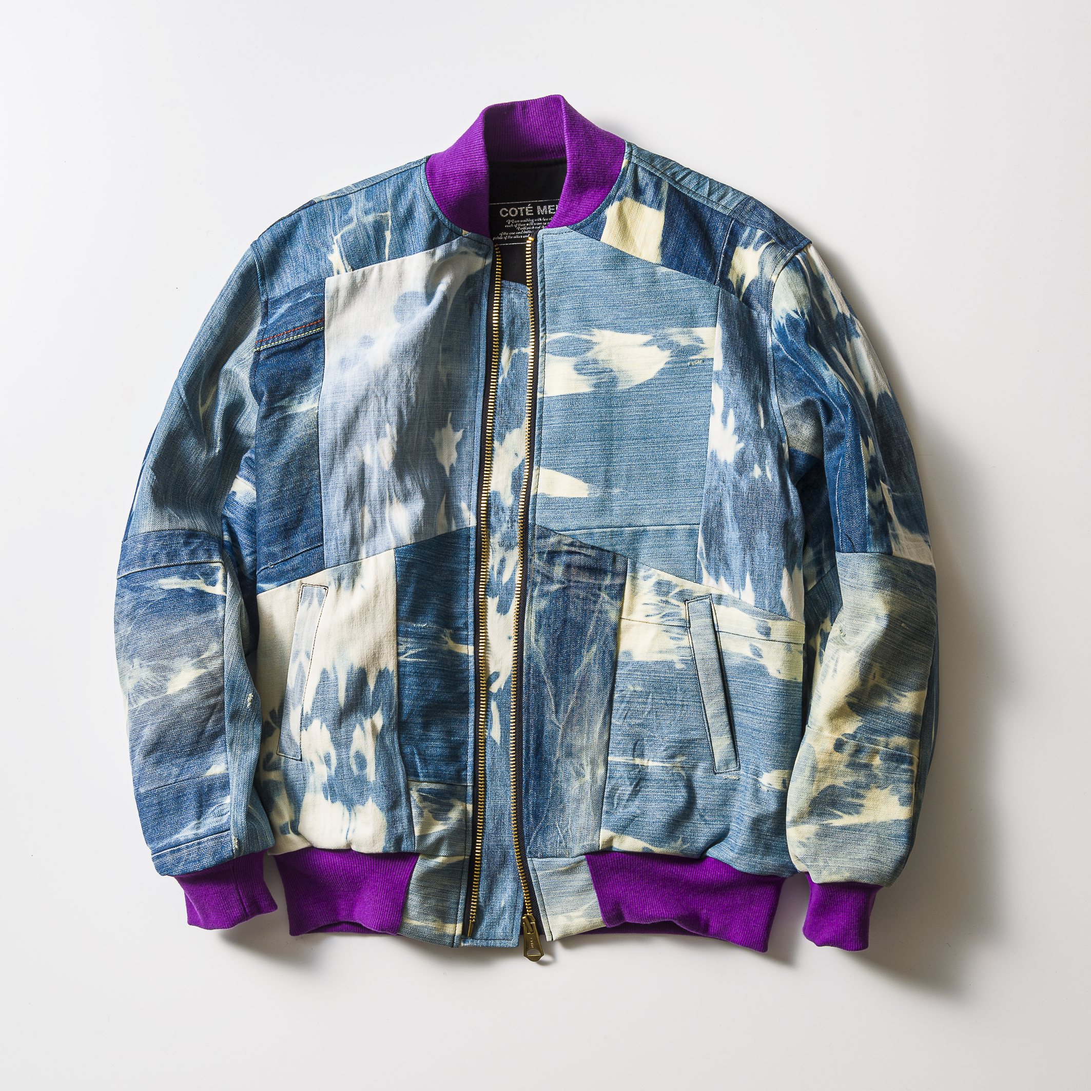 再構築 デニムリメイク ボンバージャケット Denim Mix Bomber Jacket Denimbomberjk01 Cotemer コートメール Designer S Maskの通販サイト