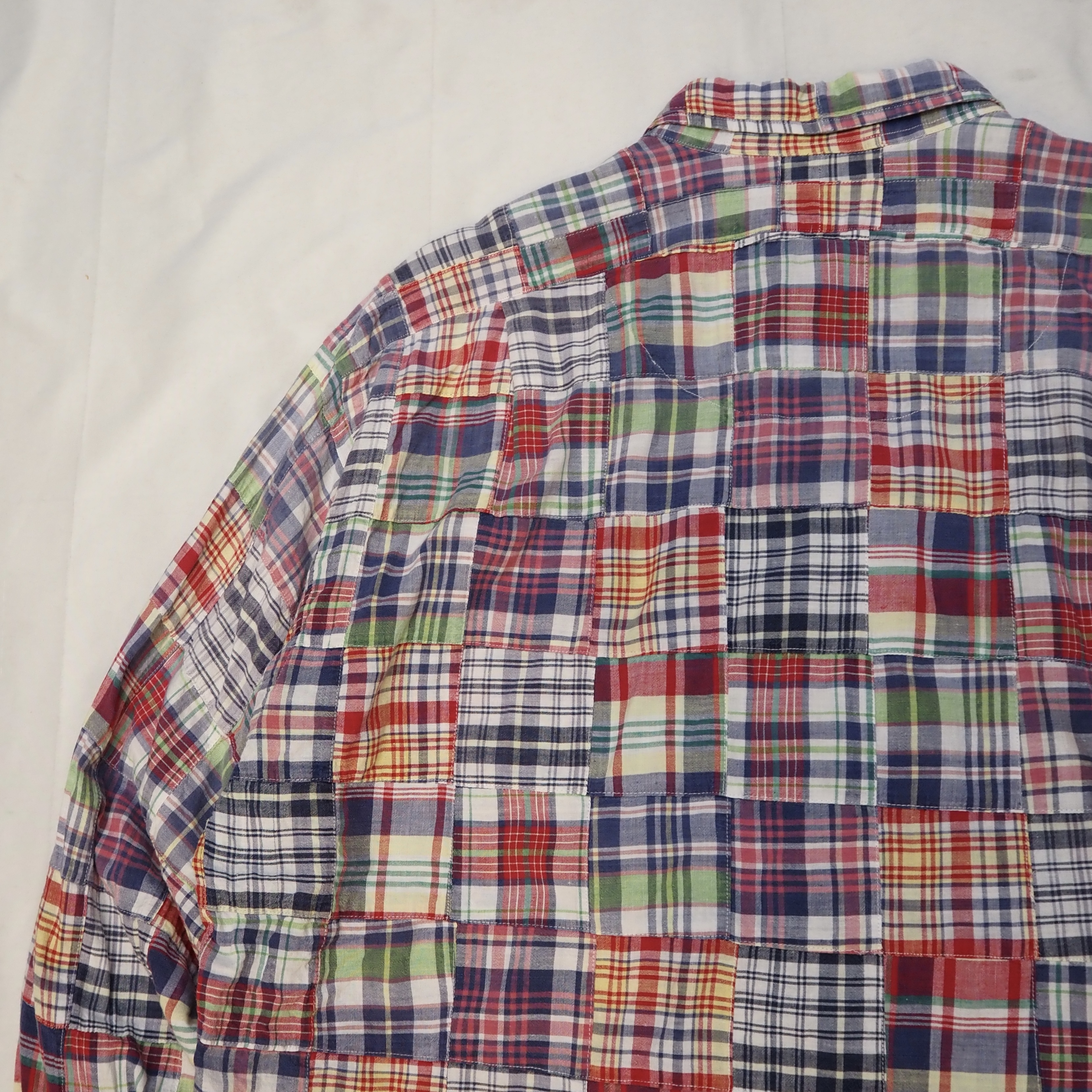 90’s Ralph Lauren パッチワークシャツ Size XL の画像 11