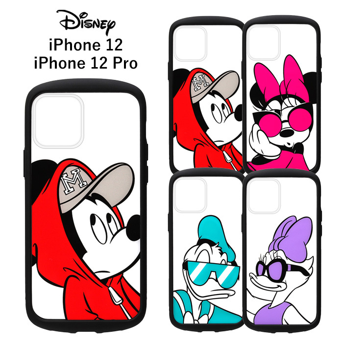 メール便 送料無料 Iphone12 Iphone12pro ディズニー ガラス タフ ケース カバー ソフトケース ハード ハードケース クリア キャラクター 耐衝撃 ミッキー ミニー ドナルド デイジー アイフォン トゥエルブ プロ Iphone 12 Pro 6 1inch スマホカバー スマホケース S Pg