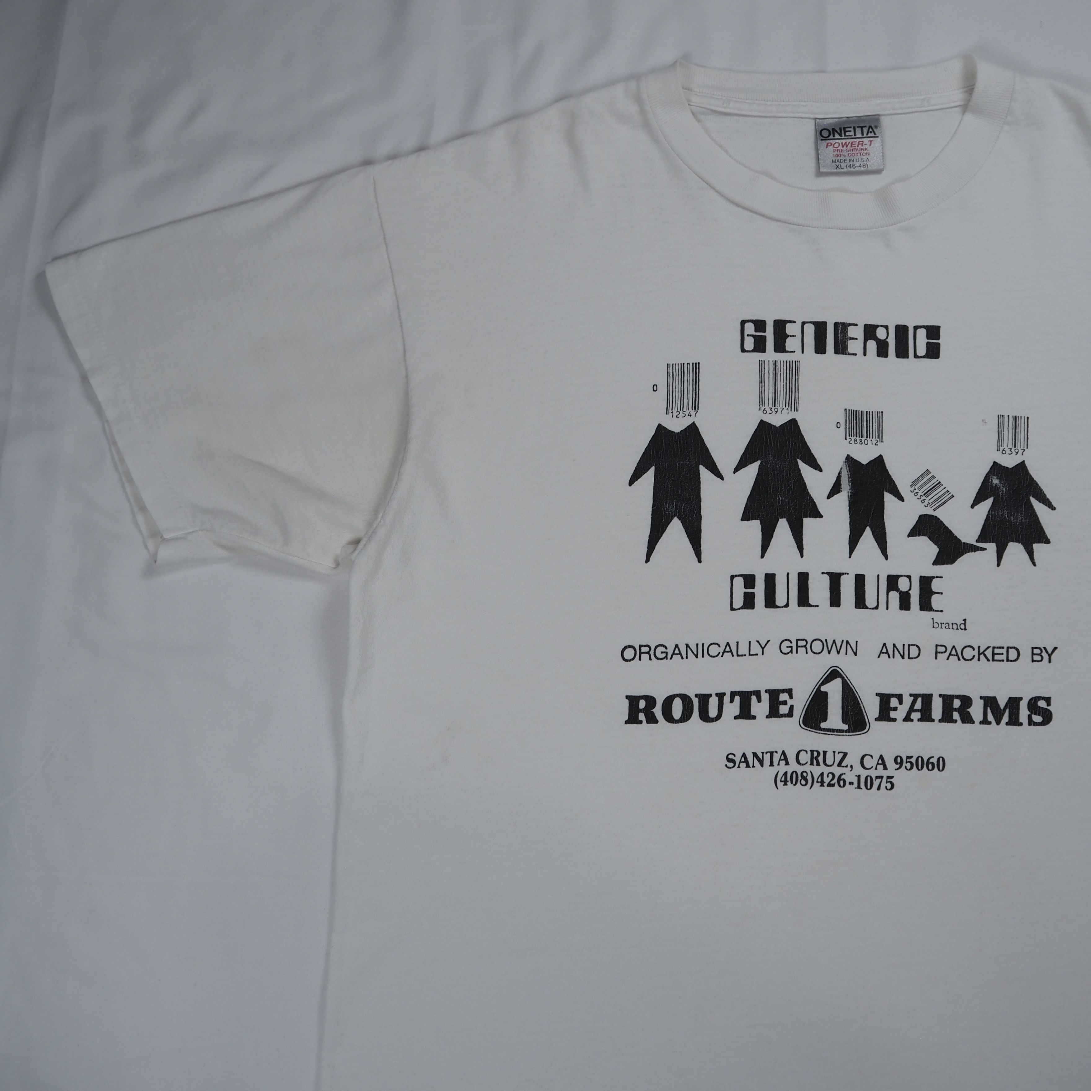 90’s ONEITA バーコードファミリー Tシャツ XL の画像 6
