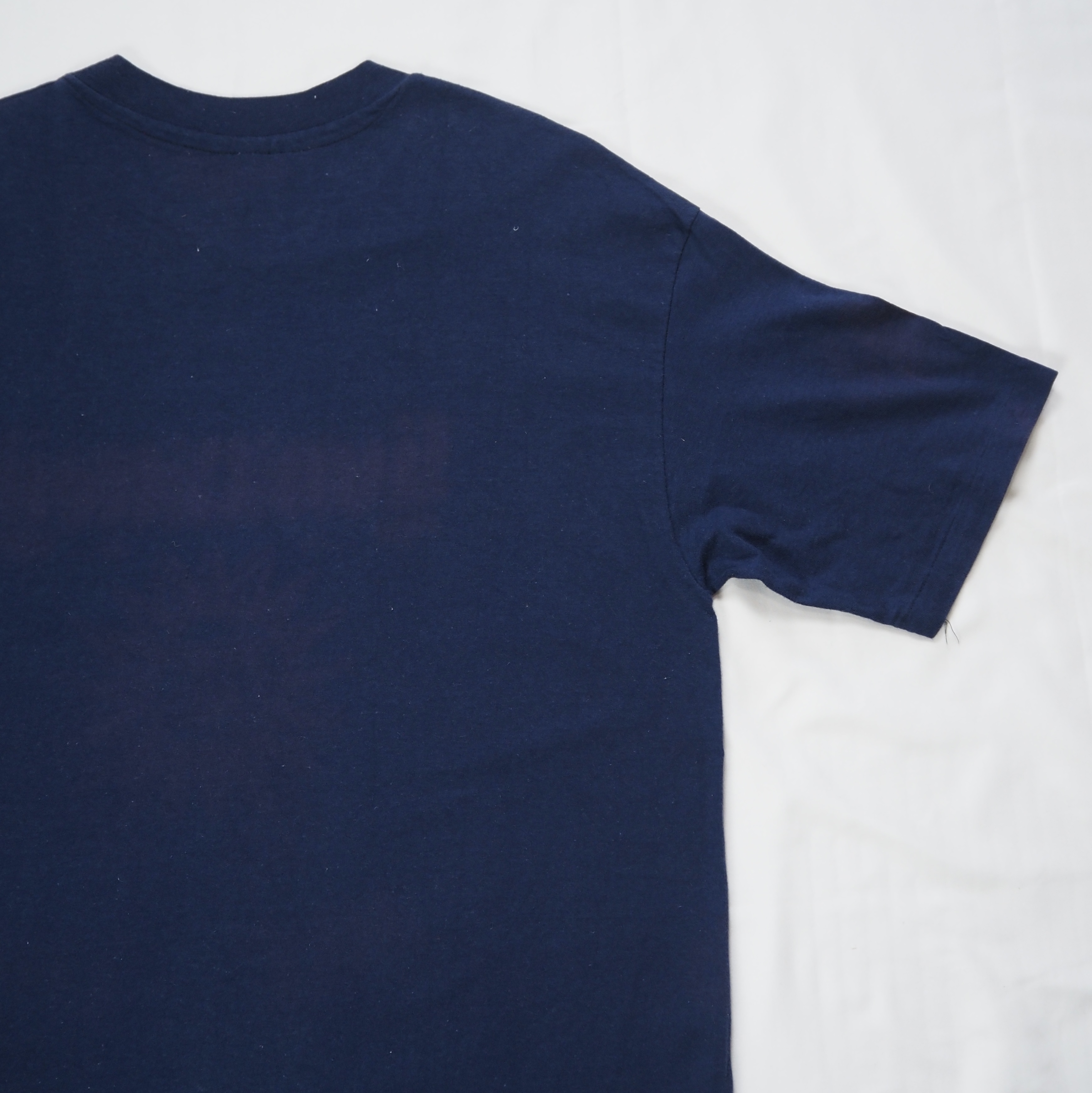 90’s Hanes プリントTシャツ オールドイングリッシュ XL ネイビー の画像 13