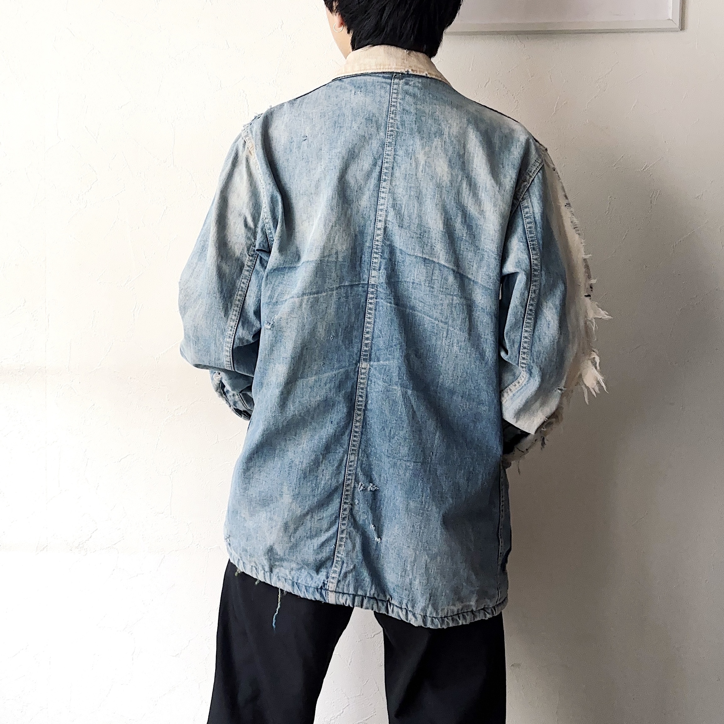 Vintage 70's【BIG SMITH】Grunge Denim Jacket の画像 5