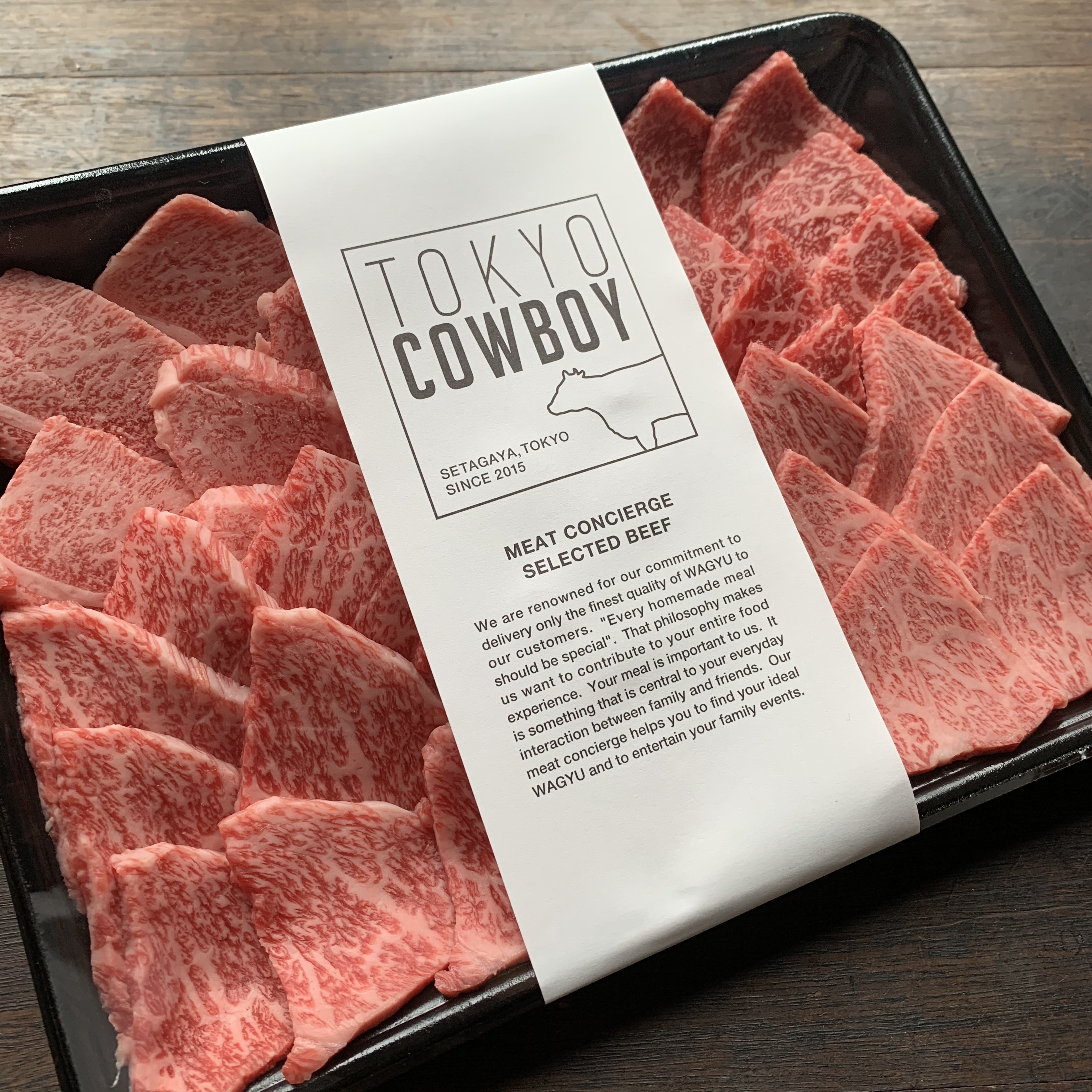 和牛焼肉カット4種食べ比べセット 500g相当 Tokyo Cowboy