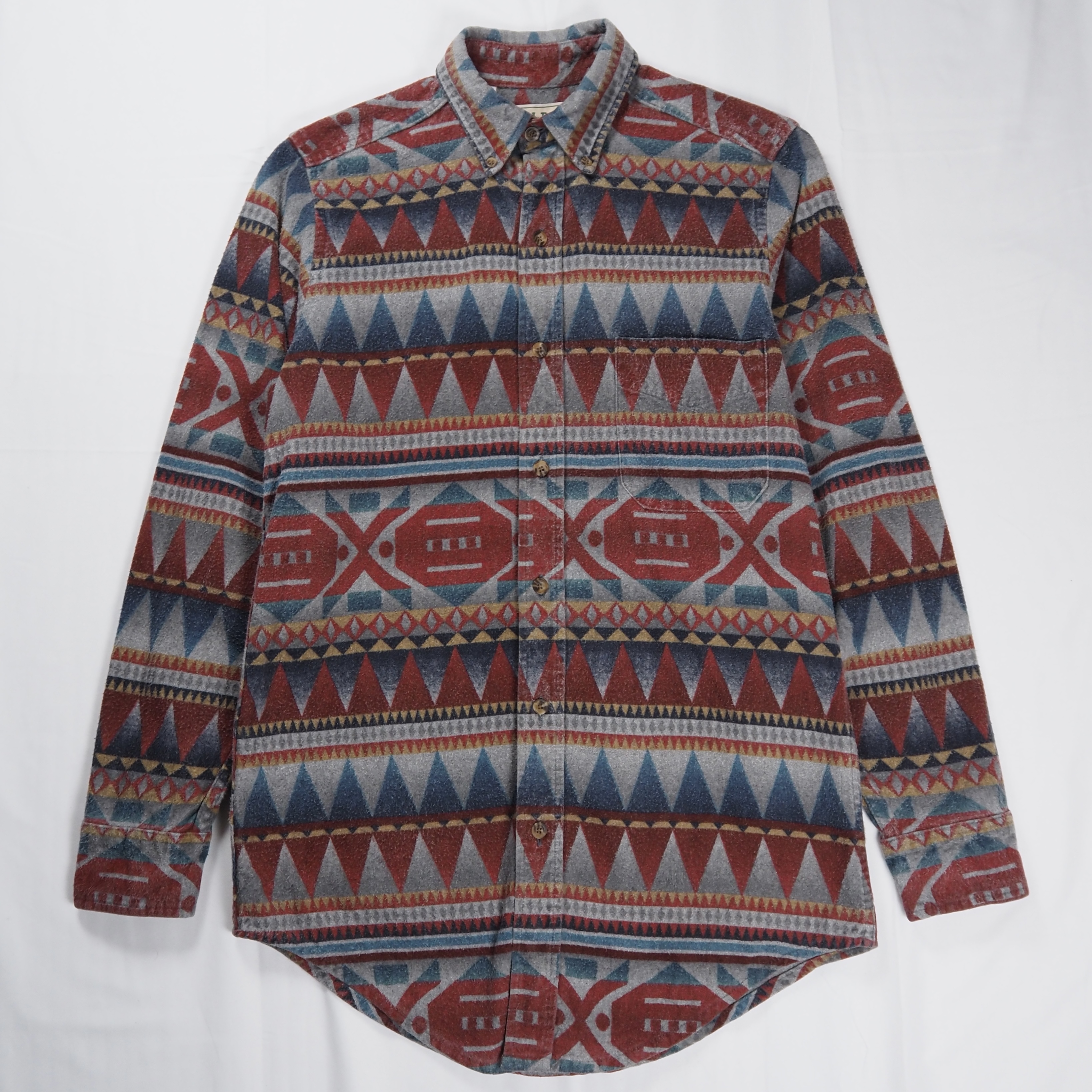 90’s L.L. Bean シャモアクロスシャツ ネイティブ柄 Sサイズ オンライン限定商品