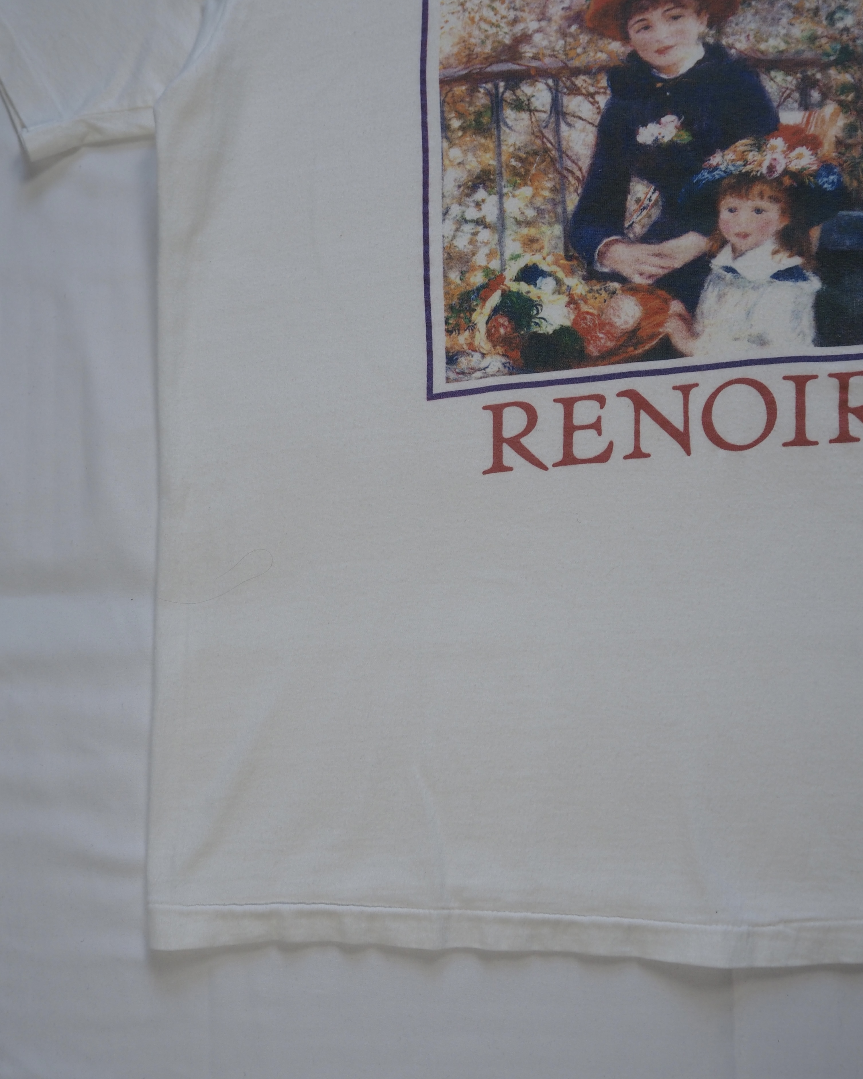 90’s Hanes アートTシャツ ルノワール 「2人の姉妹」 の画像 6