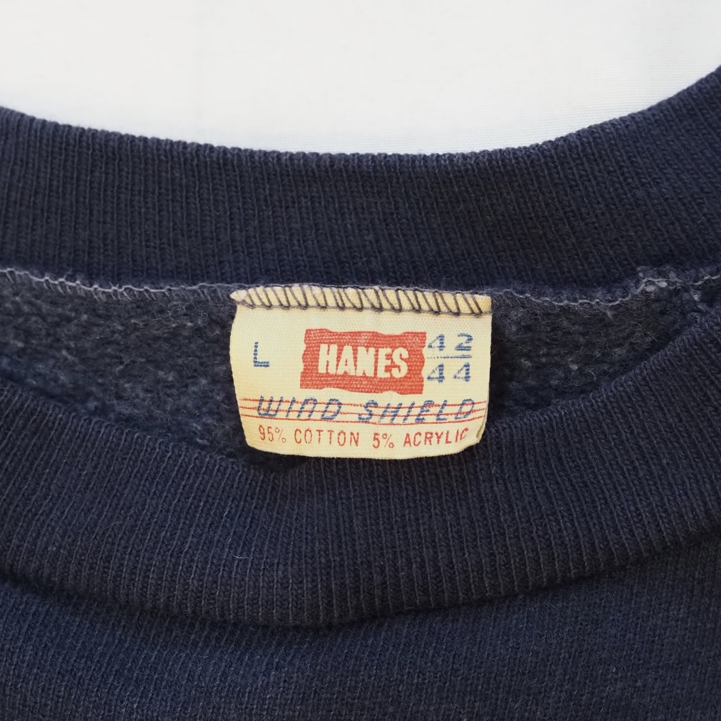 60’s Hanes ヴィンテージスウェット ネイビー の画像 8