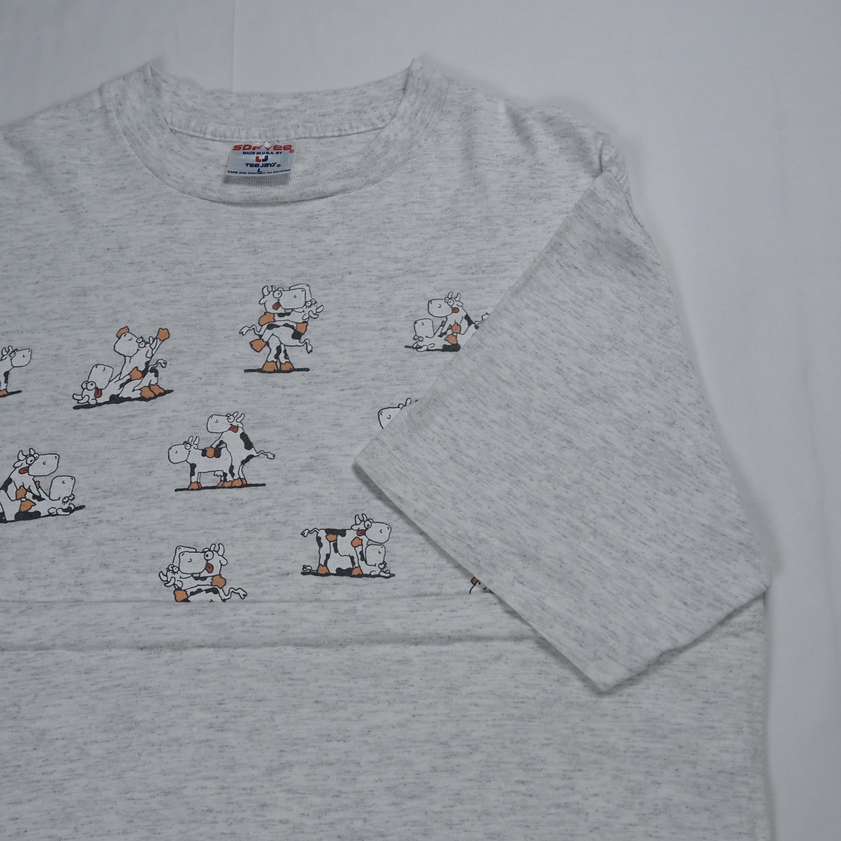 90’s SOF TEE 四十八手Tシャツ ホルスタイン Lサイズ の画像 12