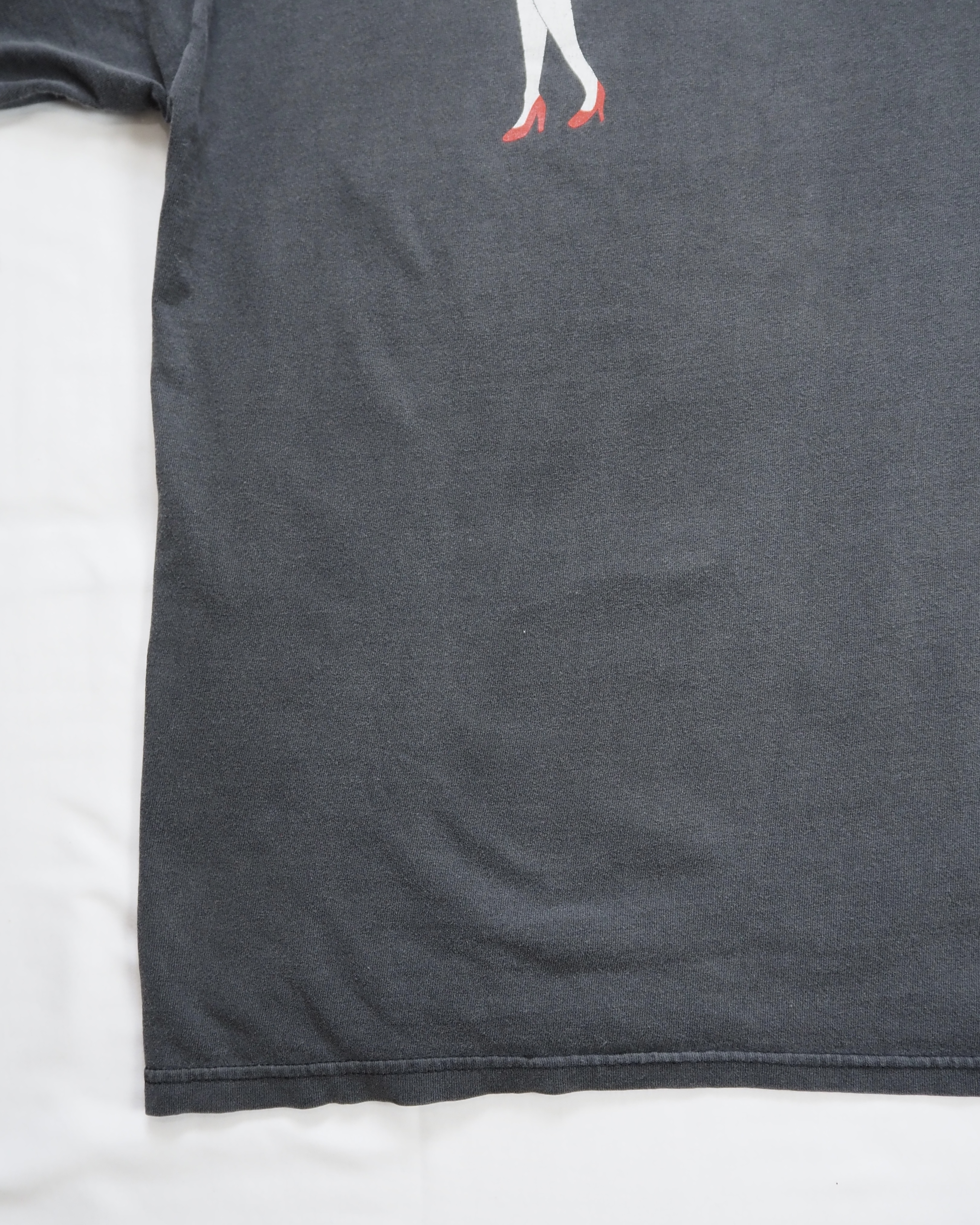 90’s-00’s Whisy a go go Tシャツ ブラックフェード XL の画像 5