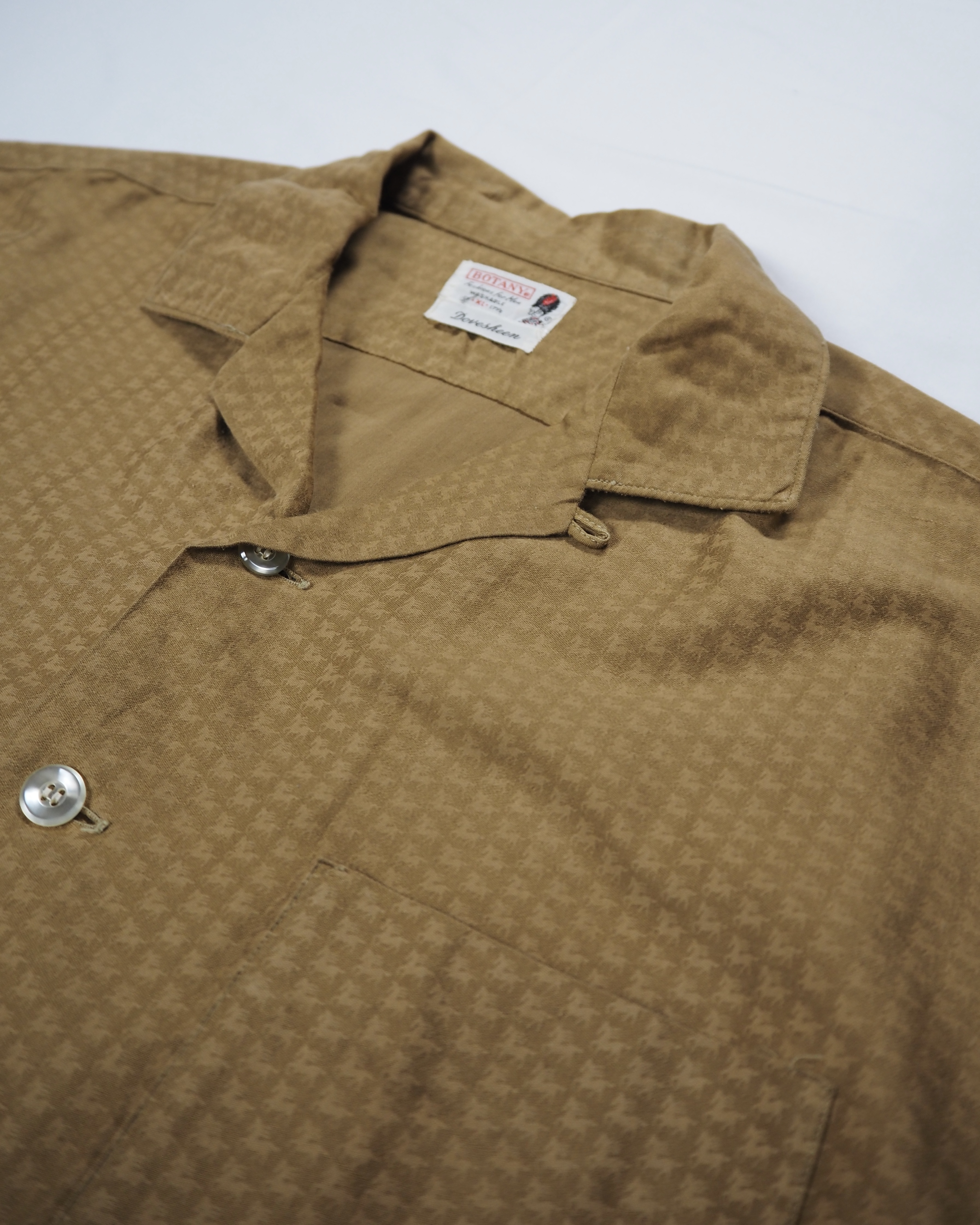 【VCM入荷】60’s Botany コットンシャツ 馬柄 XLサイズ の画像 3