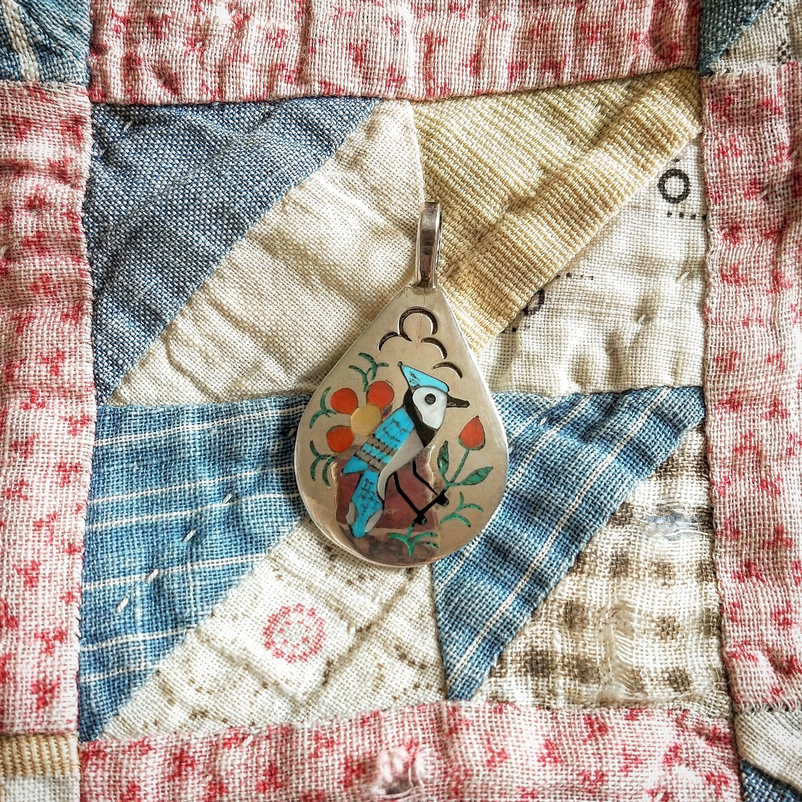 Blue Bird With Flowers Pendant Humming Bird Sisters Blue Bird With Flowers Pendant Humming Bird Sisters